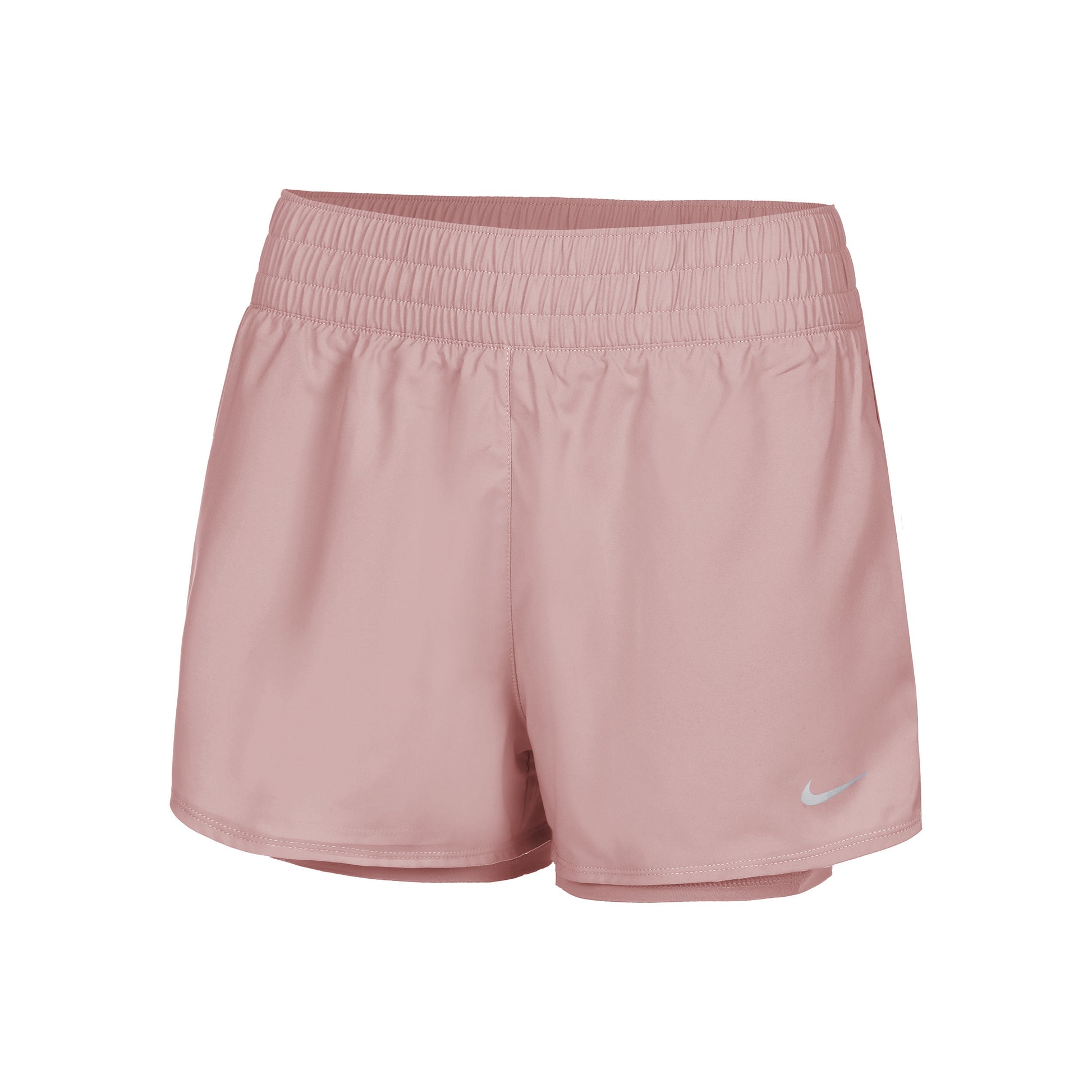Nike Dri-Fit One High Rise 2in1 3in Shorts Mujeres - rosa viejo