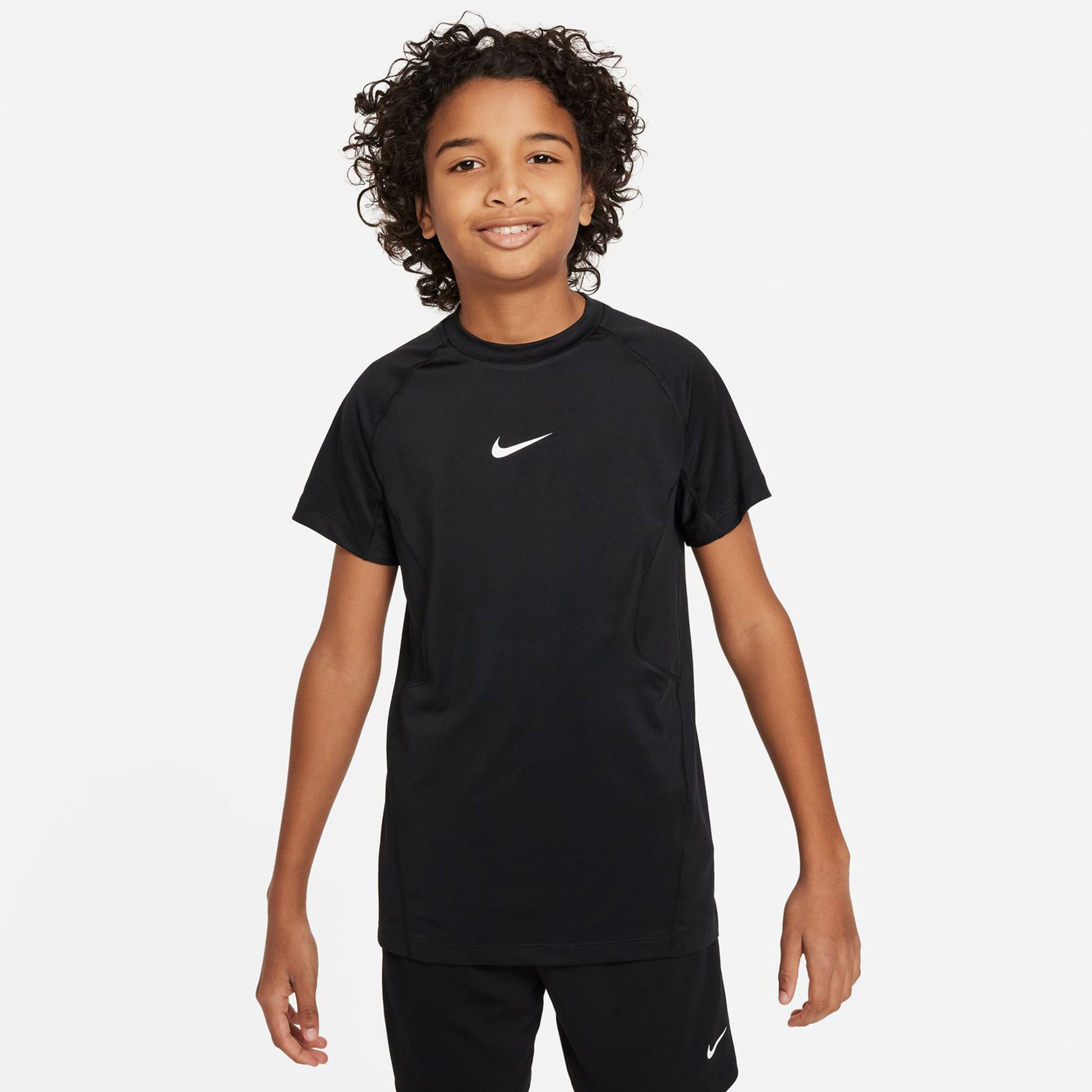 Nike Dri-Fit Pro Camiseta De Manga Corta Chicos-Negro