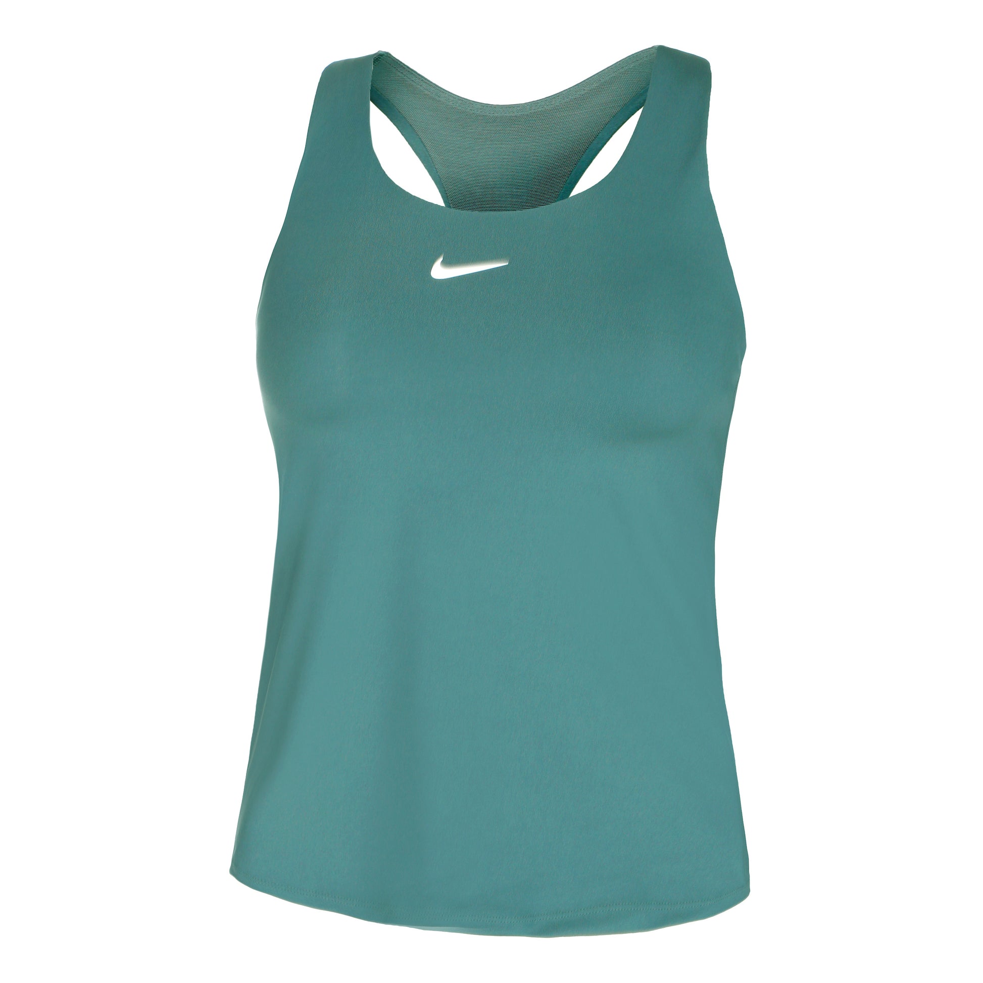Nike Dri-Fit Swoosh Camiseta de tirantes Mujeres - verde oscuro,