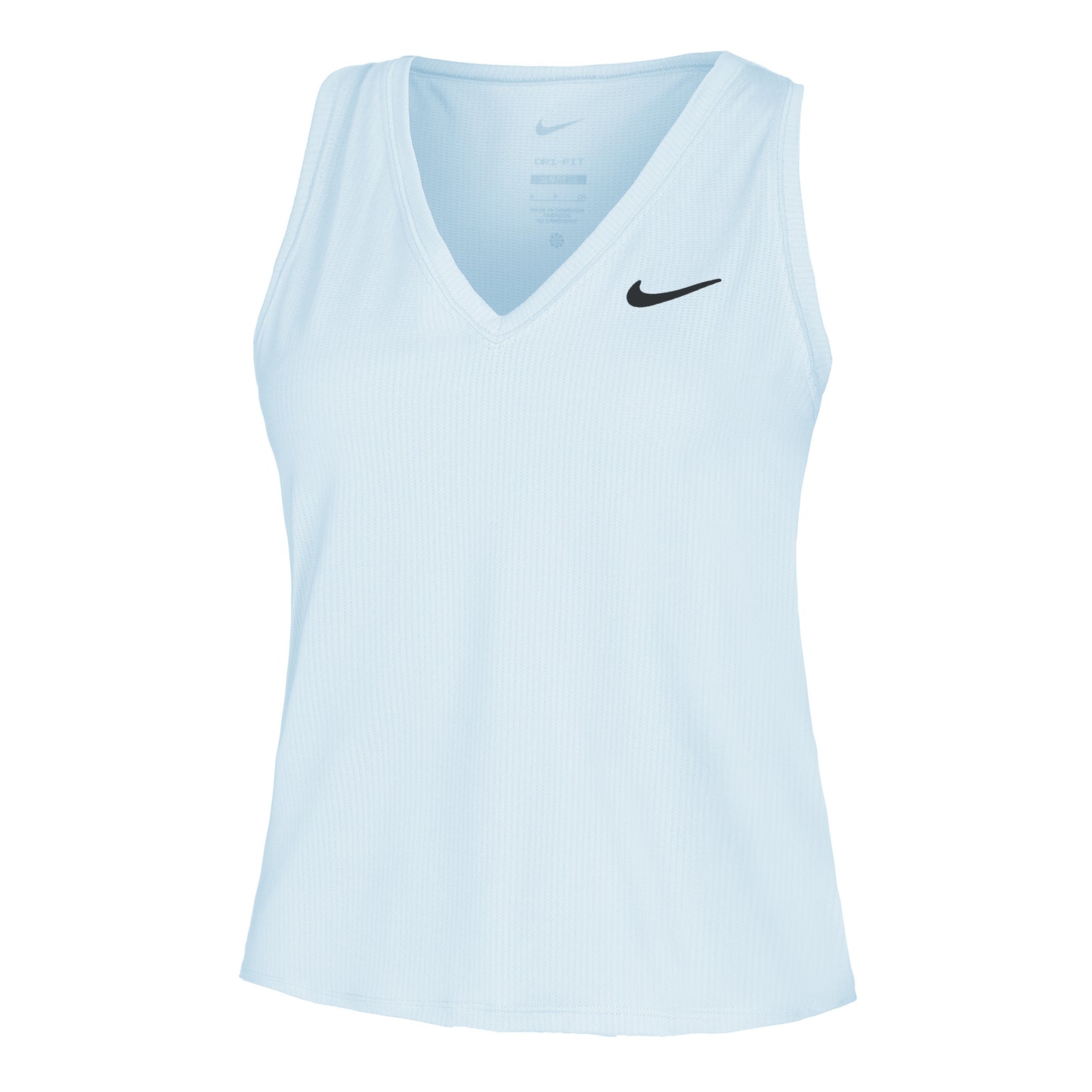 Nike Dri-Fit Victory Court Camiseta de tirantes Mujeres - azul claro, negro