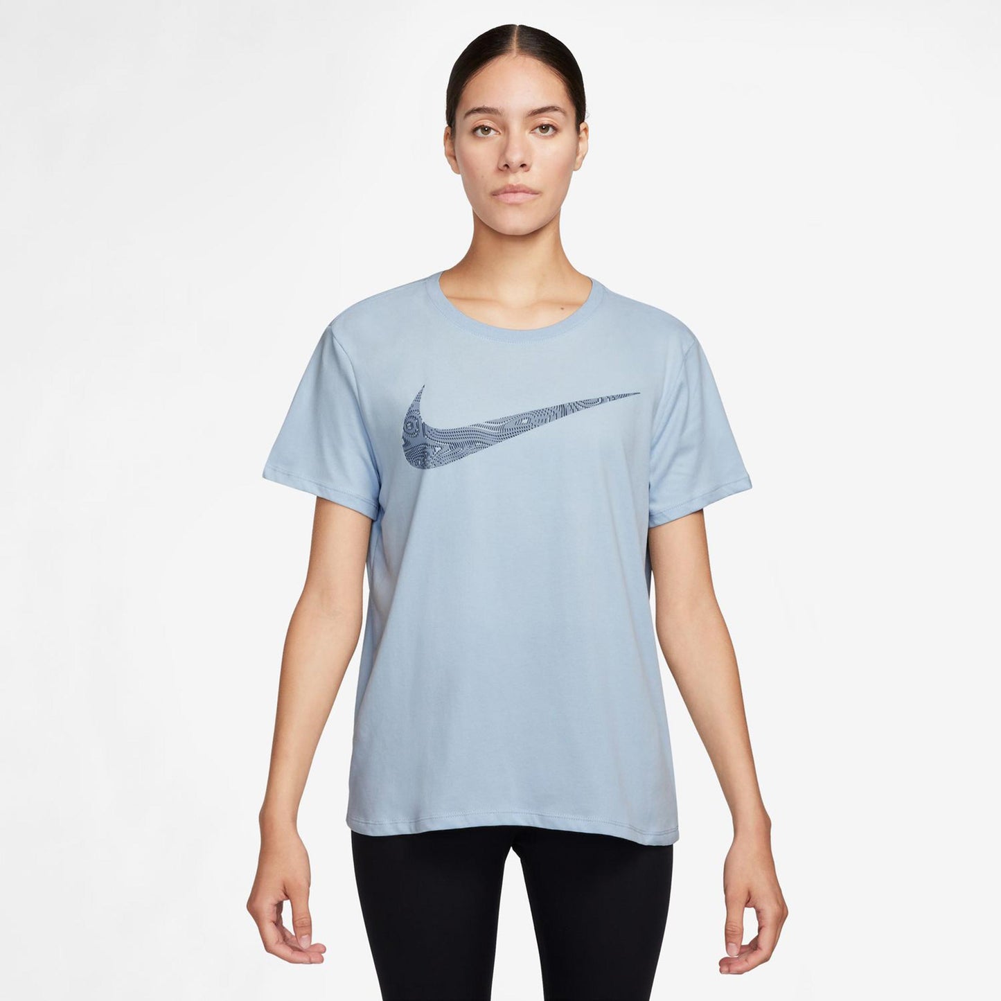 Nike Dri-Fit Slam Short Camiseta De Manga Corta Mujeres-Azul-gris