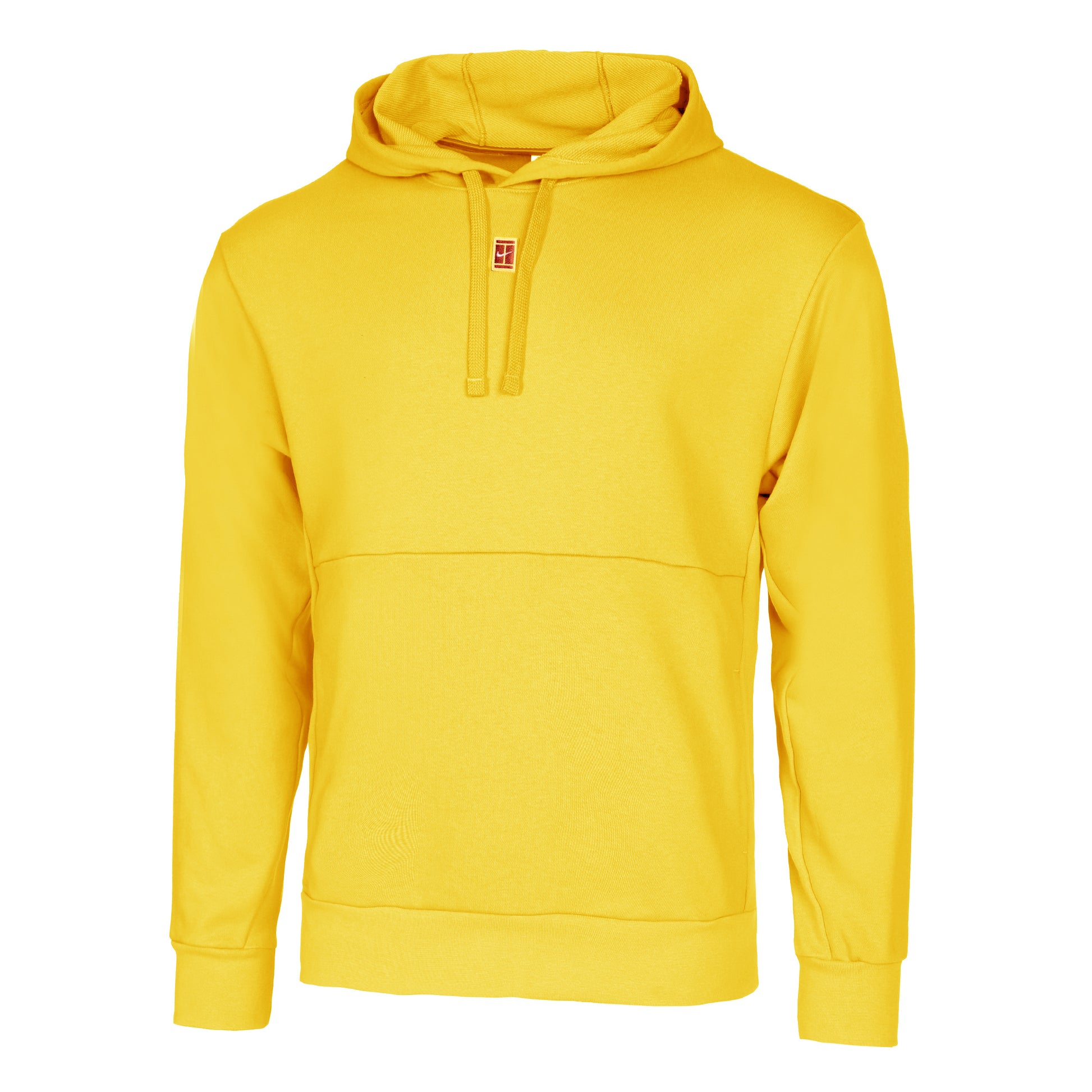 Nike Dri-Fit Court Heritage Fleece Sudadera con capucha Hombres - amarillo oro,