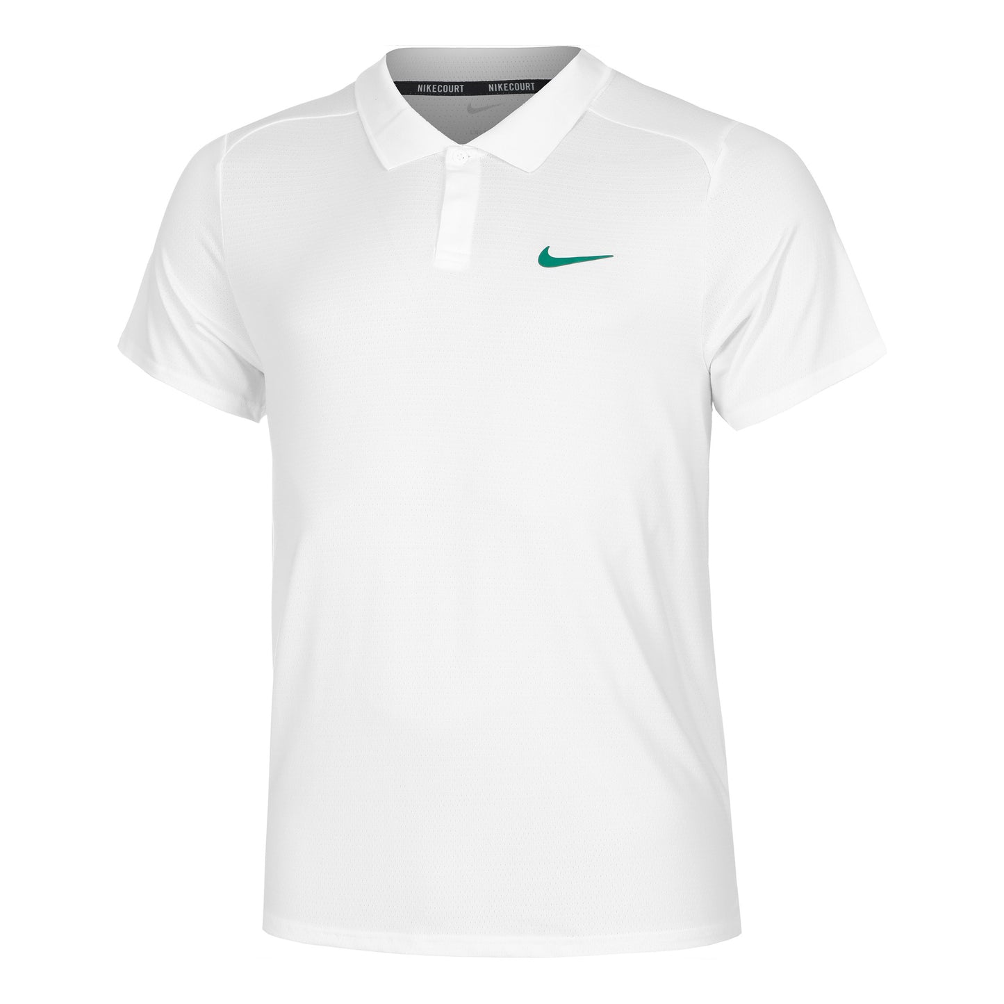Nike Dri-Fit Court Advantage Polo Hombres-Blanco,Verde