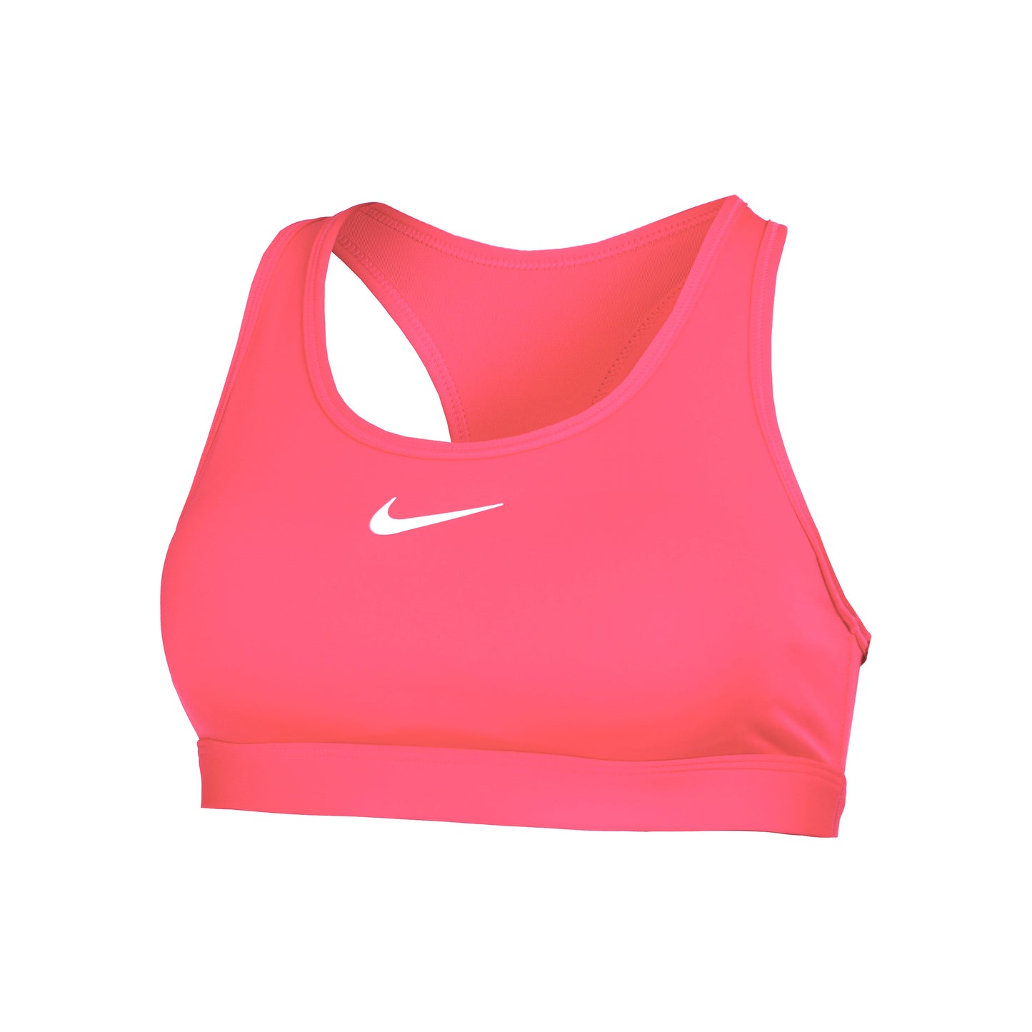 Nike Swoosh MED Support Bra Sujetador Deportivo Mujeres-Rosa,Blanco