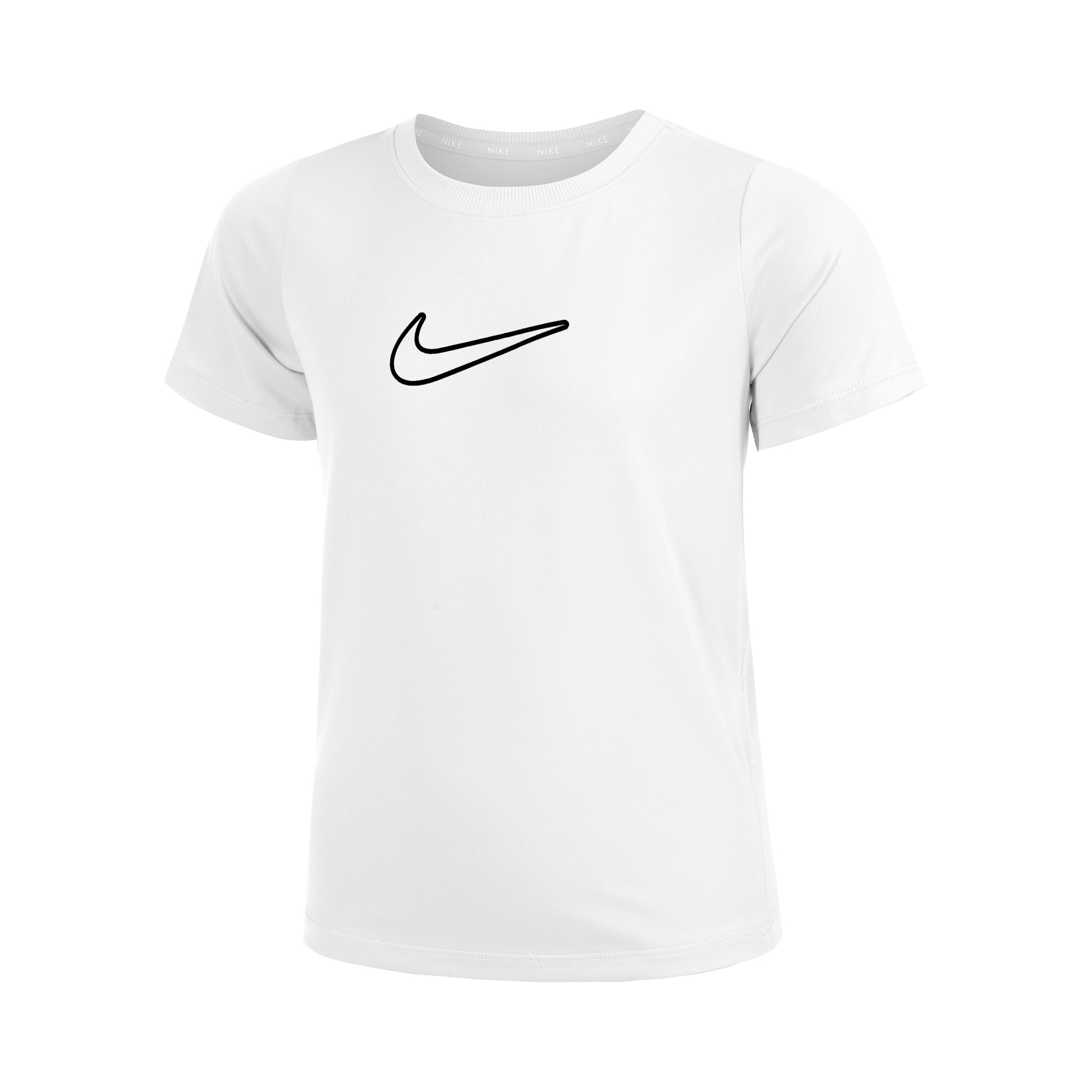 Nike One STD Camiseta De Manga Corta Chicas-Blanco