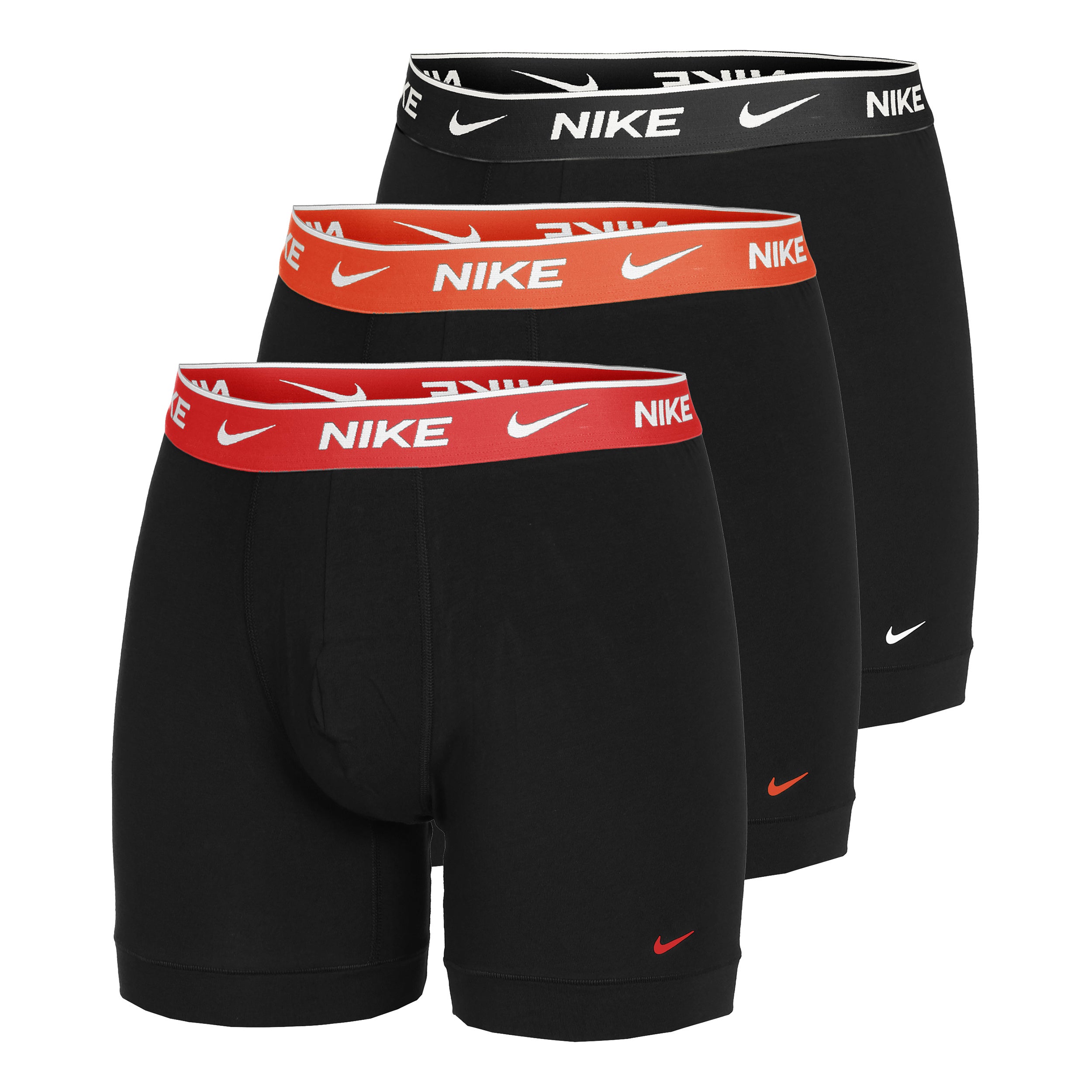 Nike Everyday Cotton Stretch Calzoncillos tipo bóxer Pack de 3 Hombres - negro,