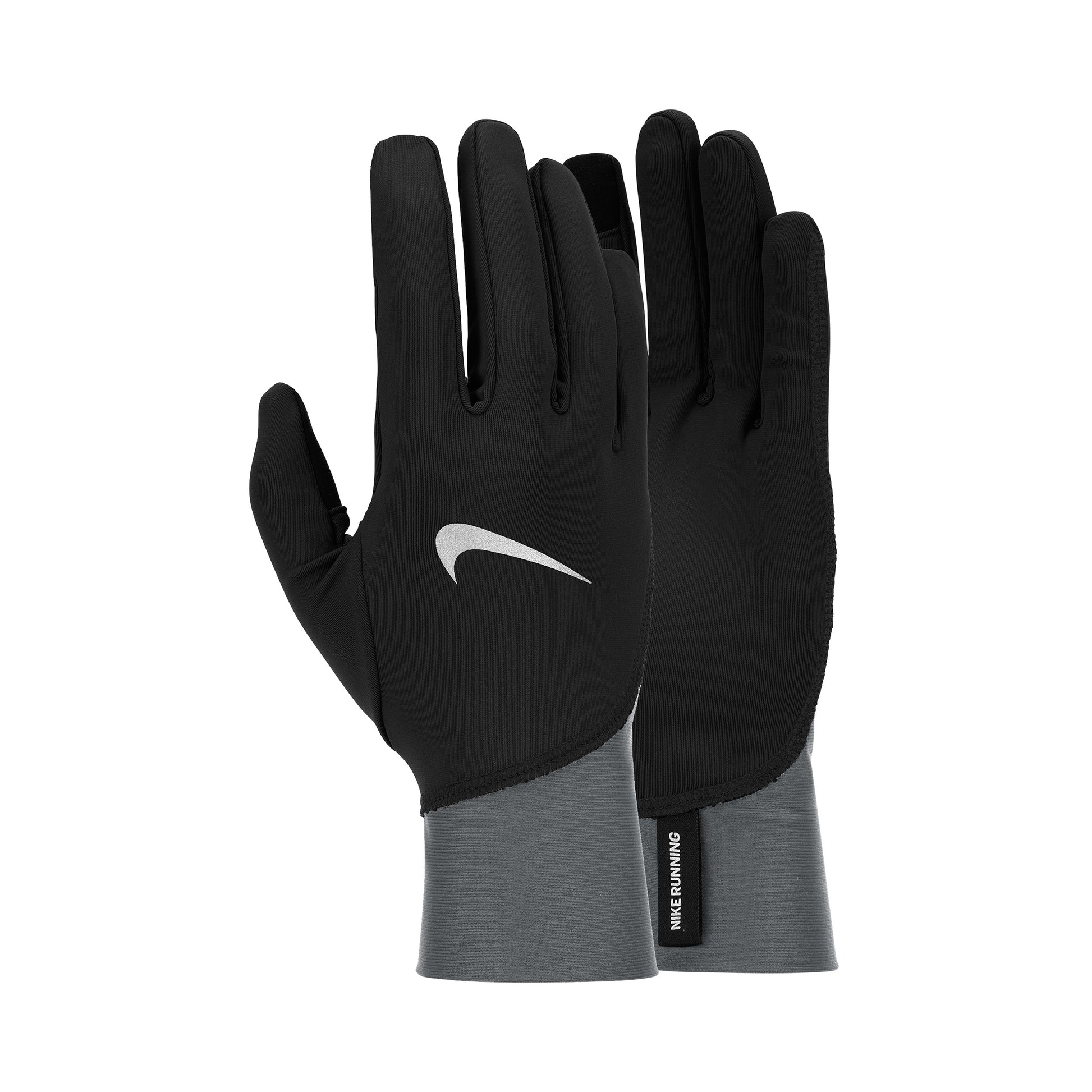 Nike Pacer Midweight Guantes De Correr-Negro,Gris