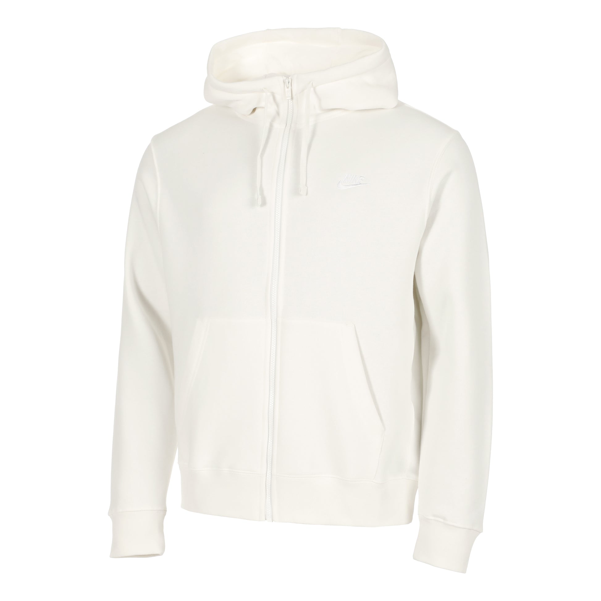 Nike Sportswear Club Full Zip Sudadera con cremallera Hombres - crema, blanco