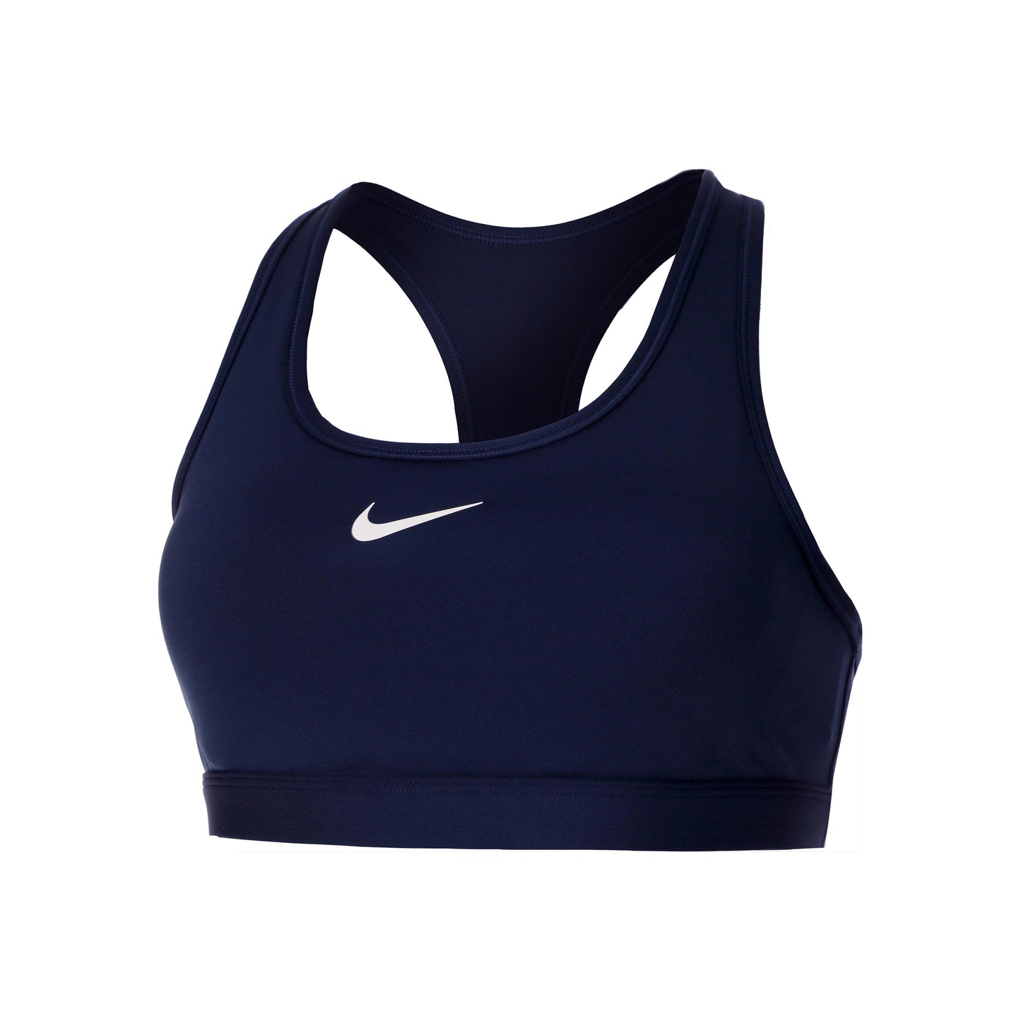 Nike Swoosh Padded Sports Sujetador Deportivo Mujeres-Azul Oscuro,Blanco