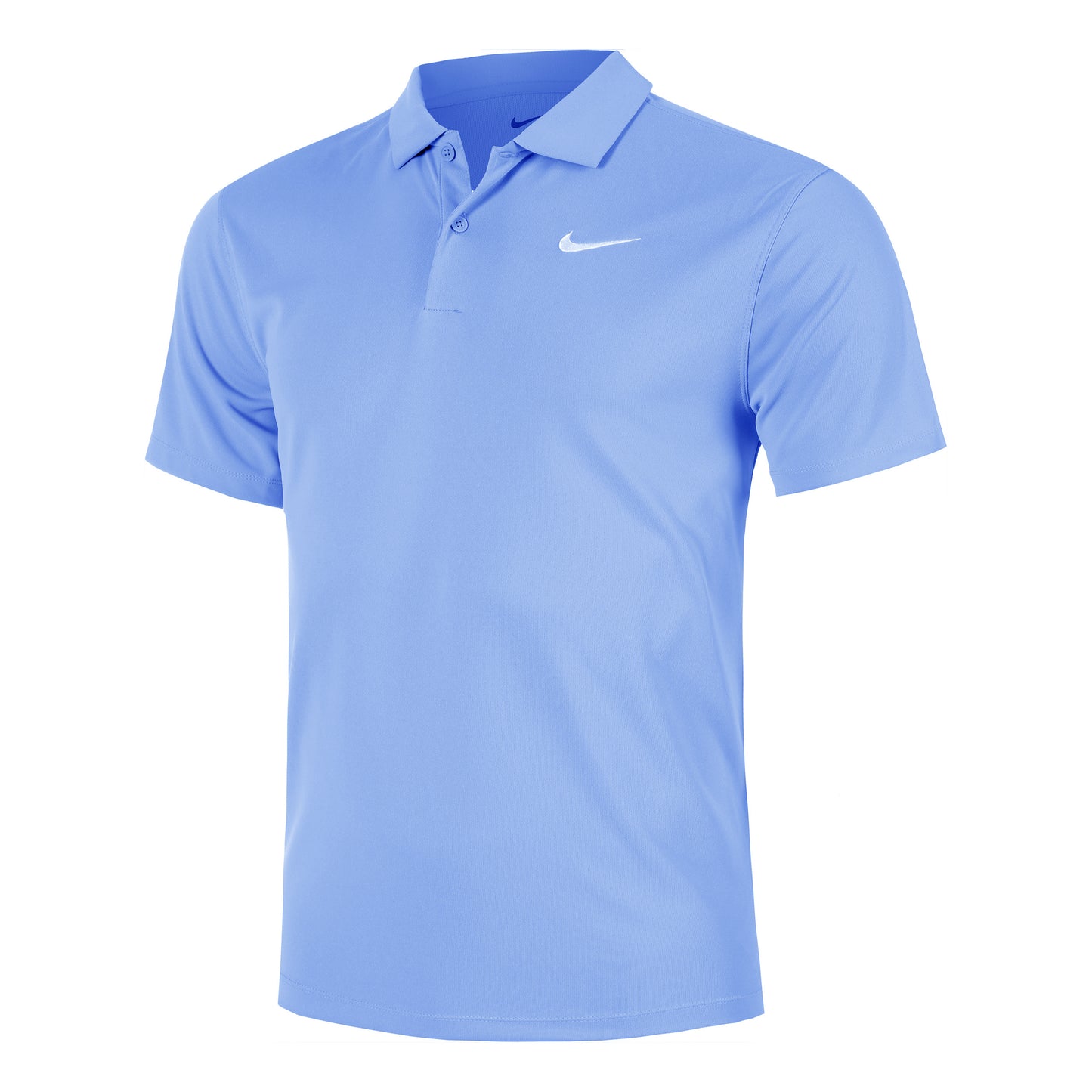 Nike Dri-Fit Victory Court Solid Polo Hombres - azul claro, blanco