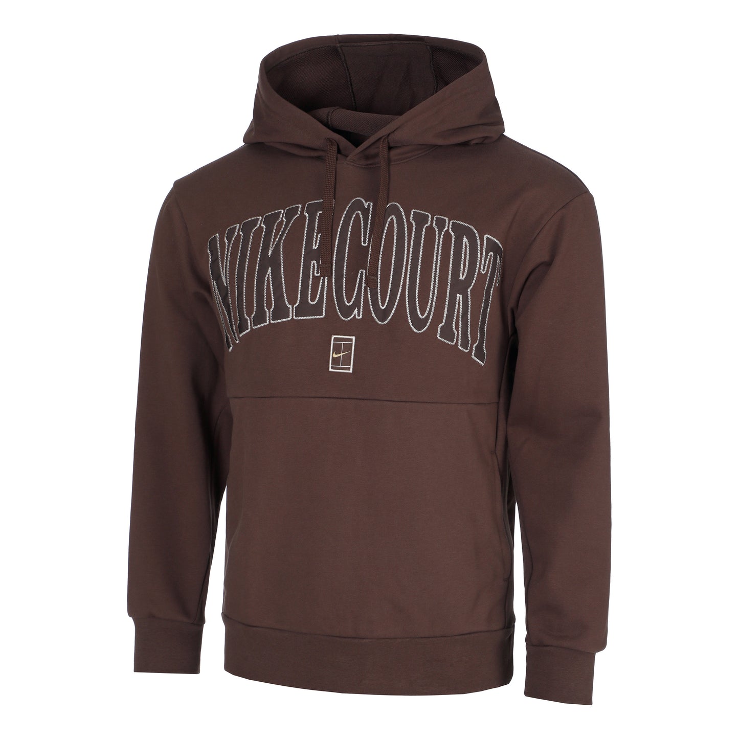 Nike Court Dri-Fit Fleece Heritage Sudadera Con Capucha Hombres-Marrón