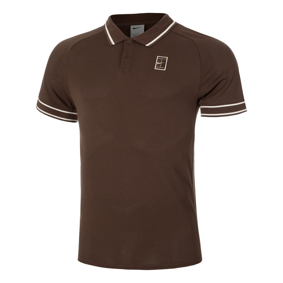Nike Court Heritage Polo Hombres-Marrón