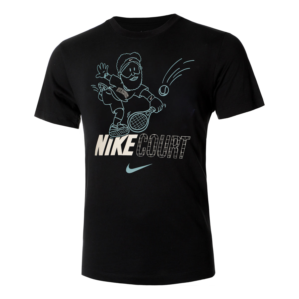 Nike Court Dri-Fit Camiseta de manga corta Hombres - negro, multicolor