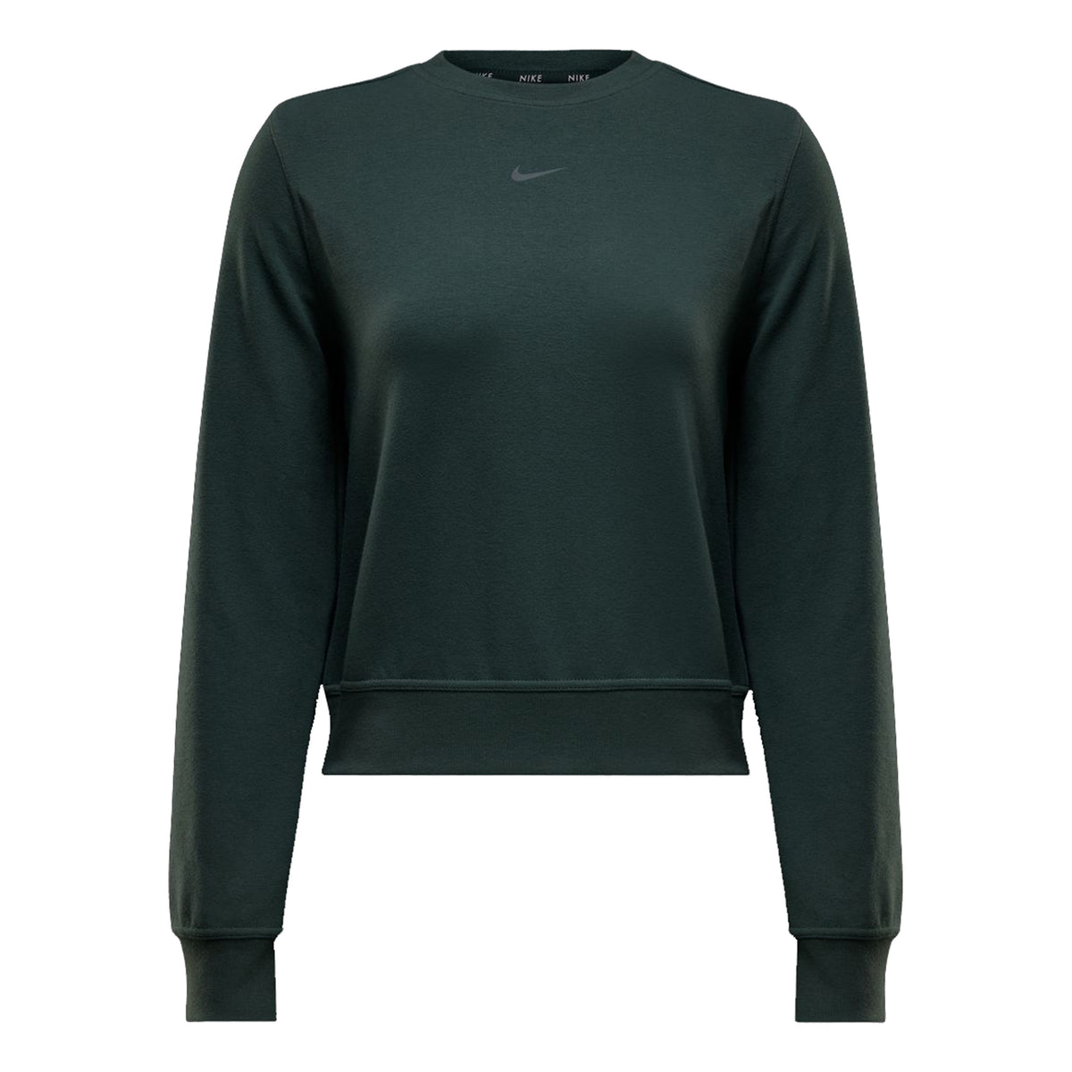 Nike Dri-Fit One Crew Sudadera Mujeres - verde, negro