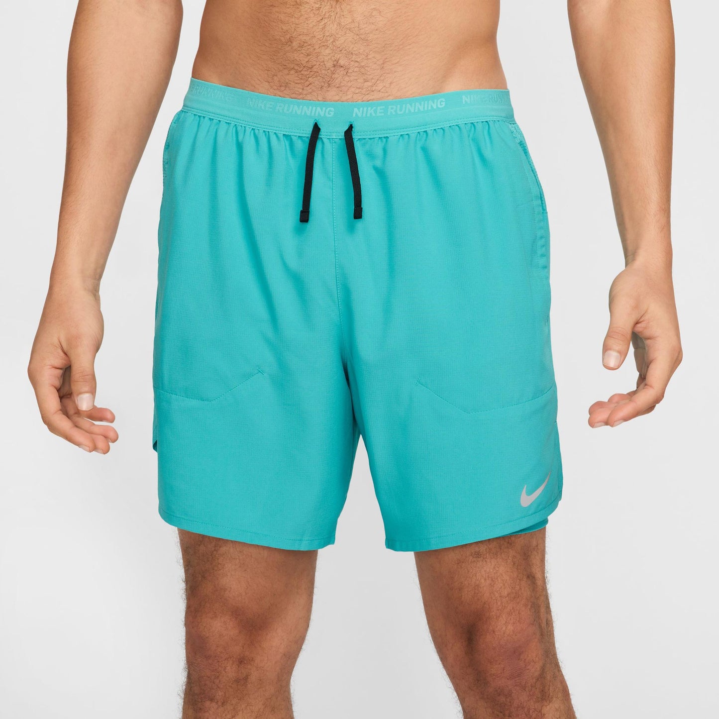 Nike Stride 2in1 7in Pantalones Cortos Hombres-Turquesa