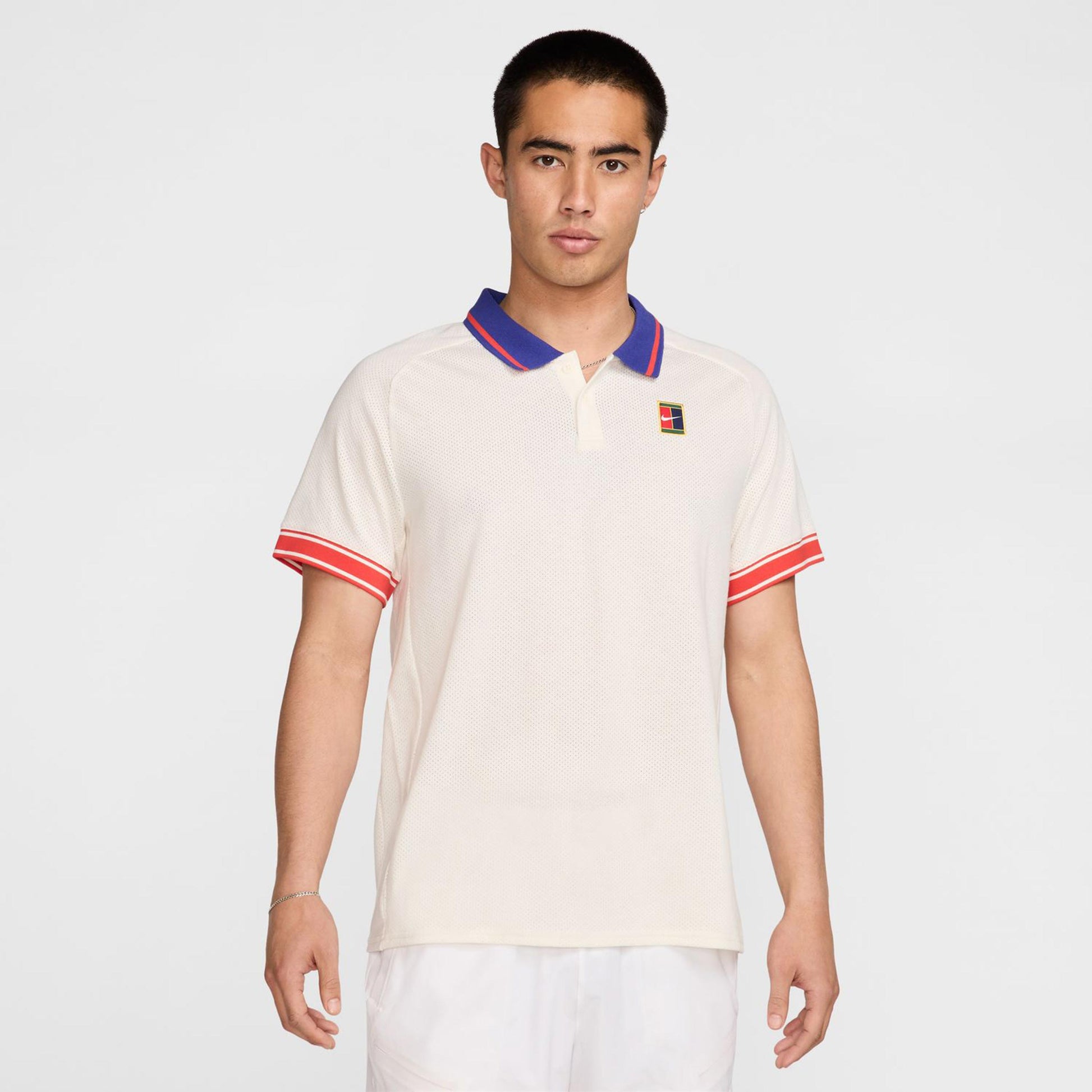 Nike Court Heritage Polo Hombres - beige,