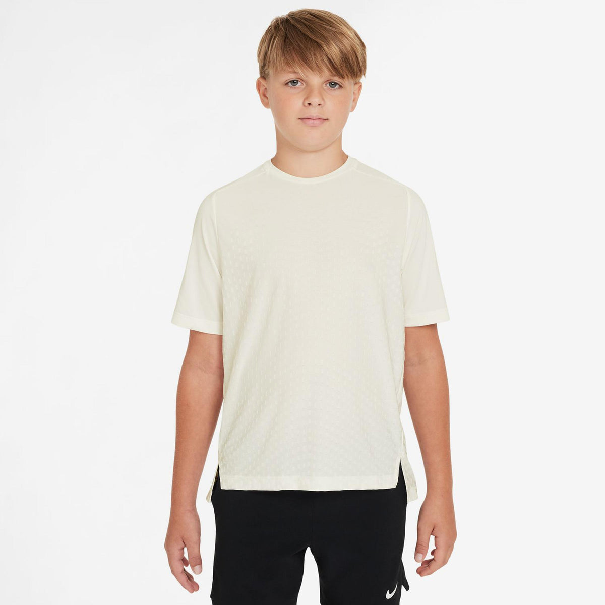 Nike Dri-Fit Advantage Multi Camiseta De Manga Corta Niños-Crema