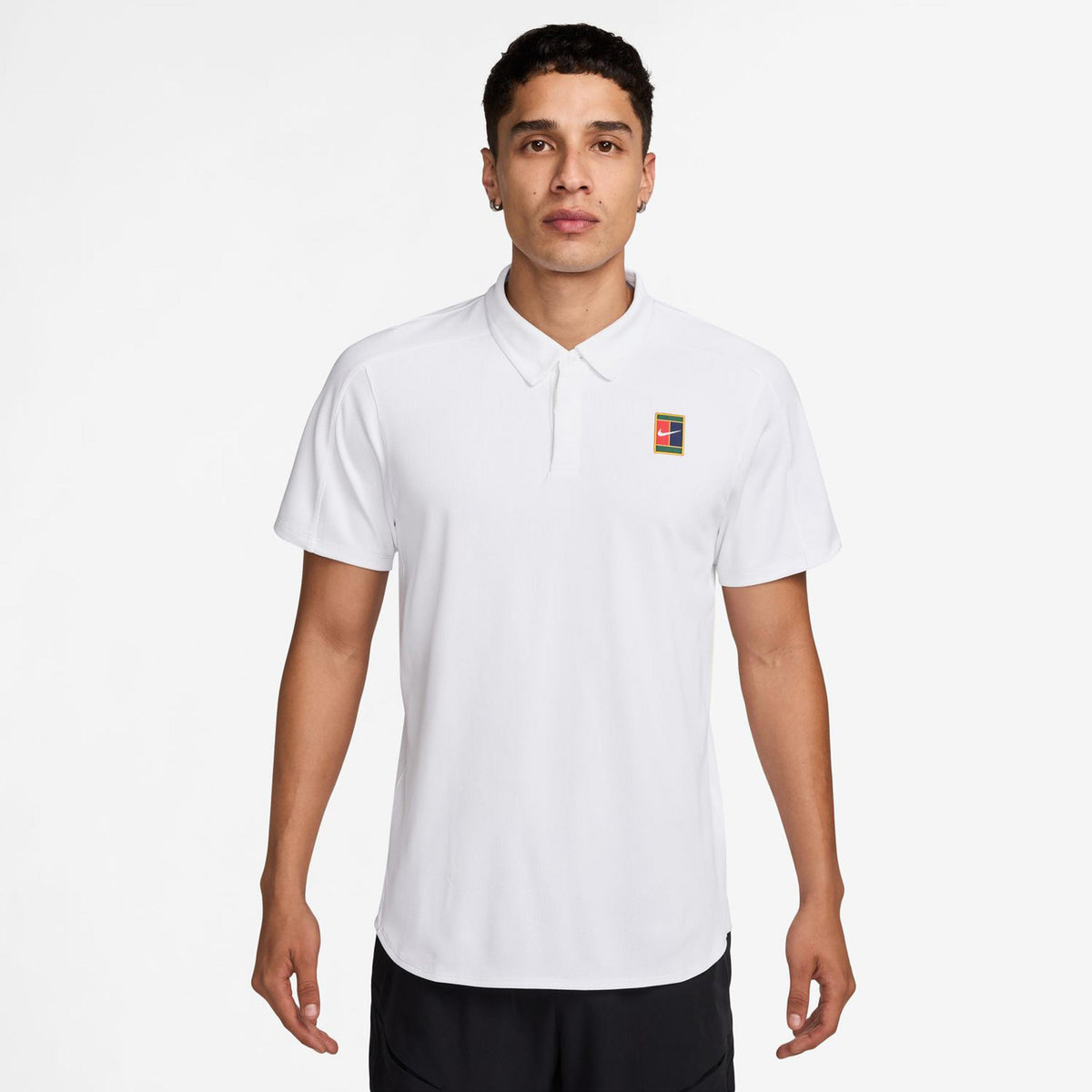 Nike Court Dri-Fit Advantage Slam Polo Hombres - blanco,