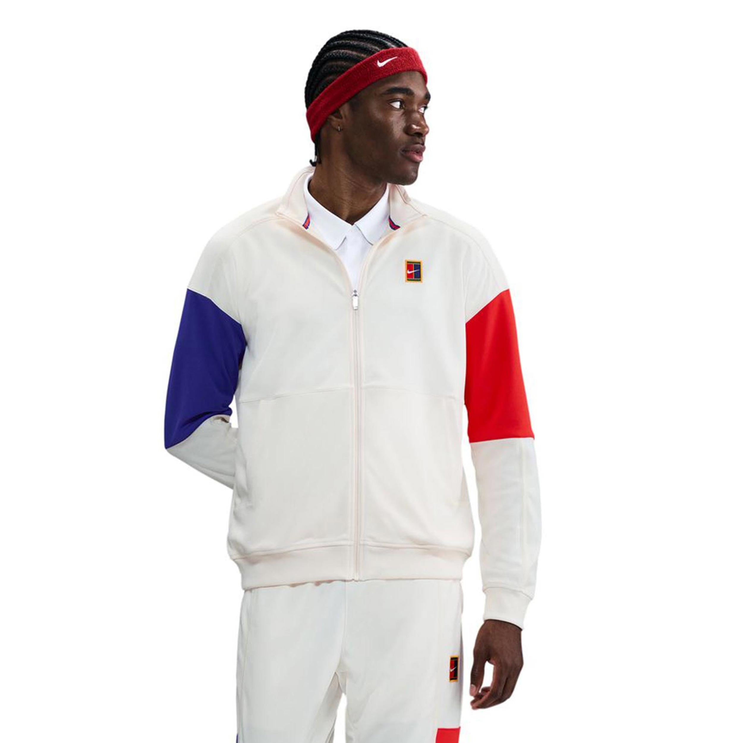 Nike Court Heritage Chaqueta de entrenamiento Hombres - crema, multicolor