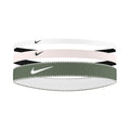 Nike Flex Classic Mixed Cinta Para El Pelo Pack De 3-Rosa,Blanco