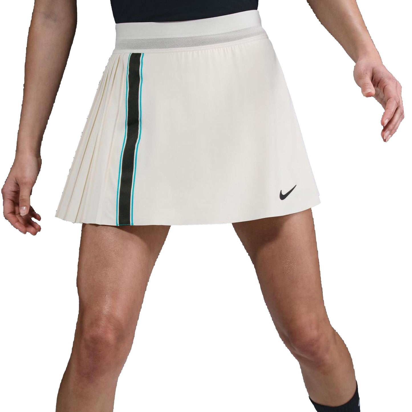 Nike Court Dri-FIT Slam High Rise Falda Mujeres-Crema
