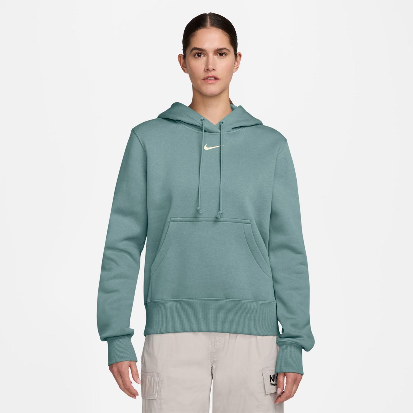 Nike Phoenix Fleece Sudadera Con Capucha Mujeres-Salvia