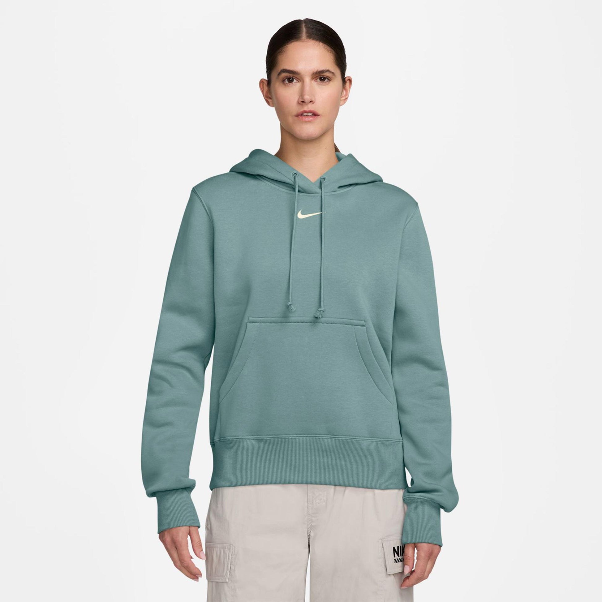 Nike Phoenix Fleece Sudadera Con Capucha Mujeres-Salvia