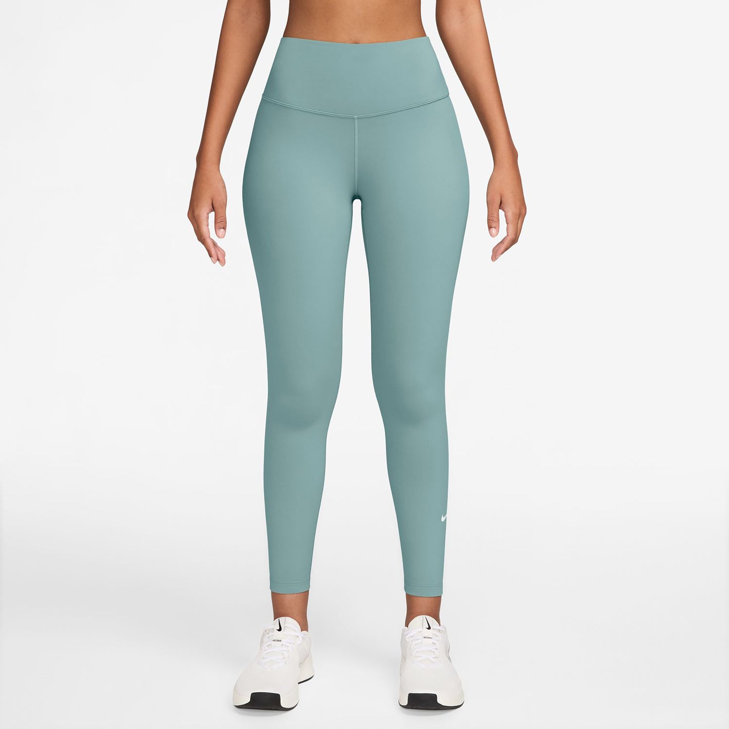 Nike Dri-Fit One High Rise 7/8 Malla Mujeres-Salvia