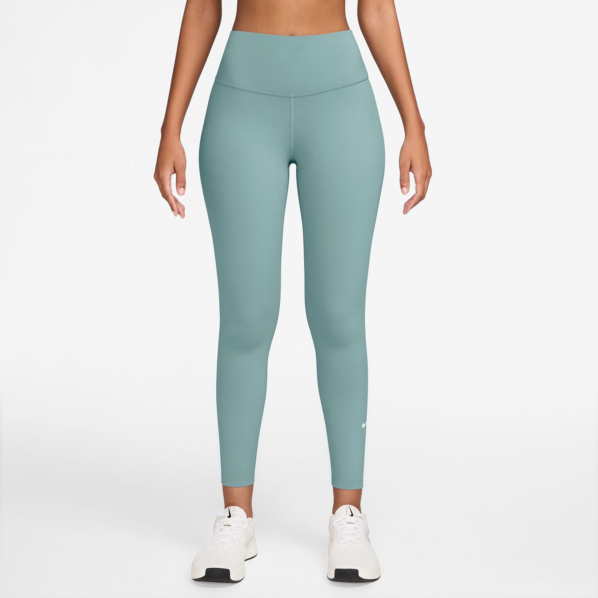 Nike Dri-Fit One High Rise 7/8 Malla Mujeres-Salvia