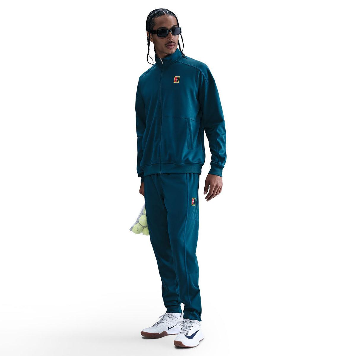 Nike Court Heritage Pantalón De Entrenamiento Hombres-Azul-gris