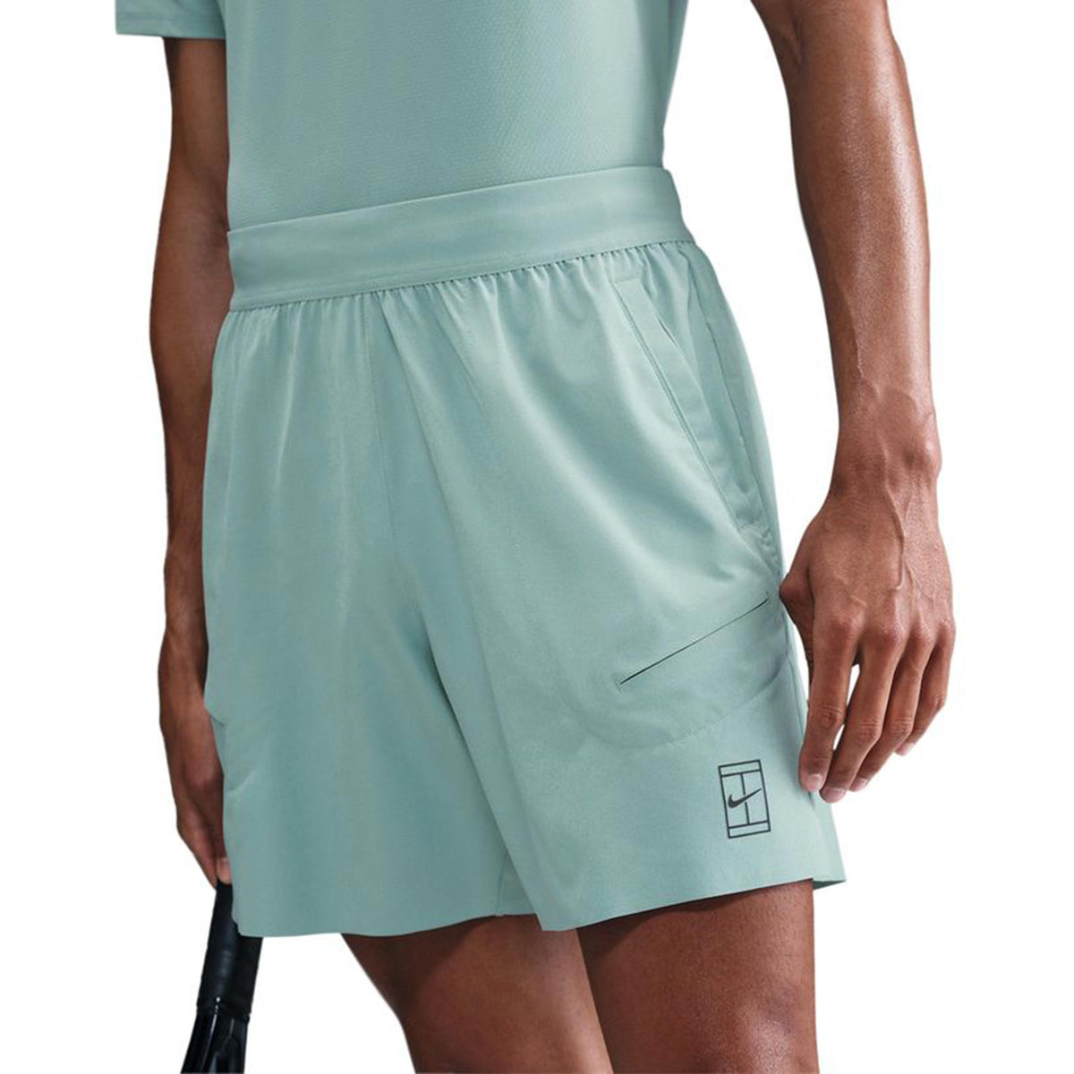 Nike Court Dri-Fit Advantage 6in Shorts Hombres-Azul-gris