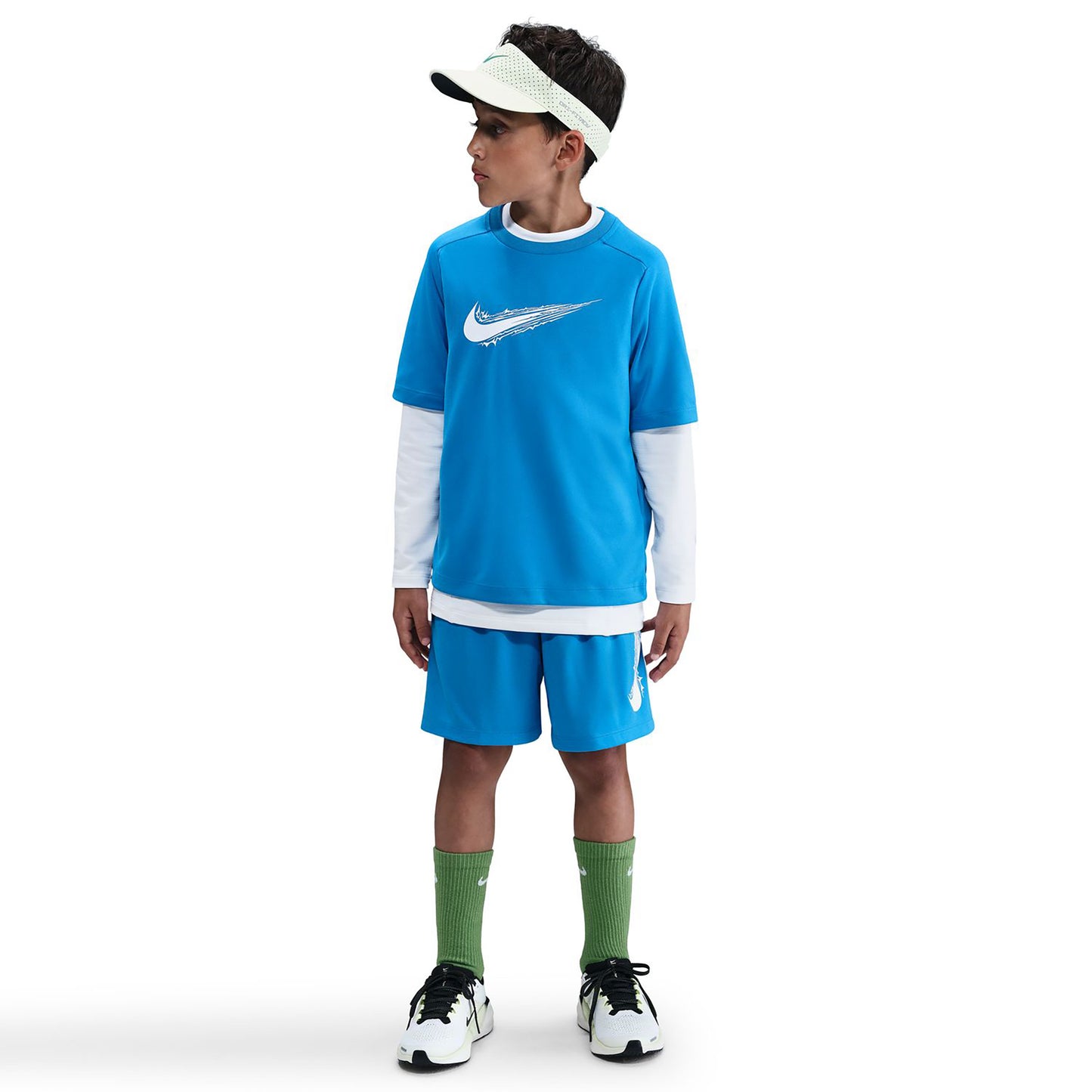 Nike Dri-Fit Multi Camiseta De Manga Corta Niños-Azul