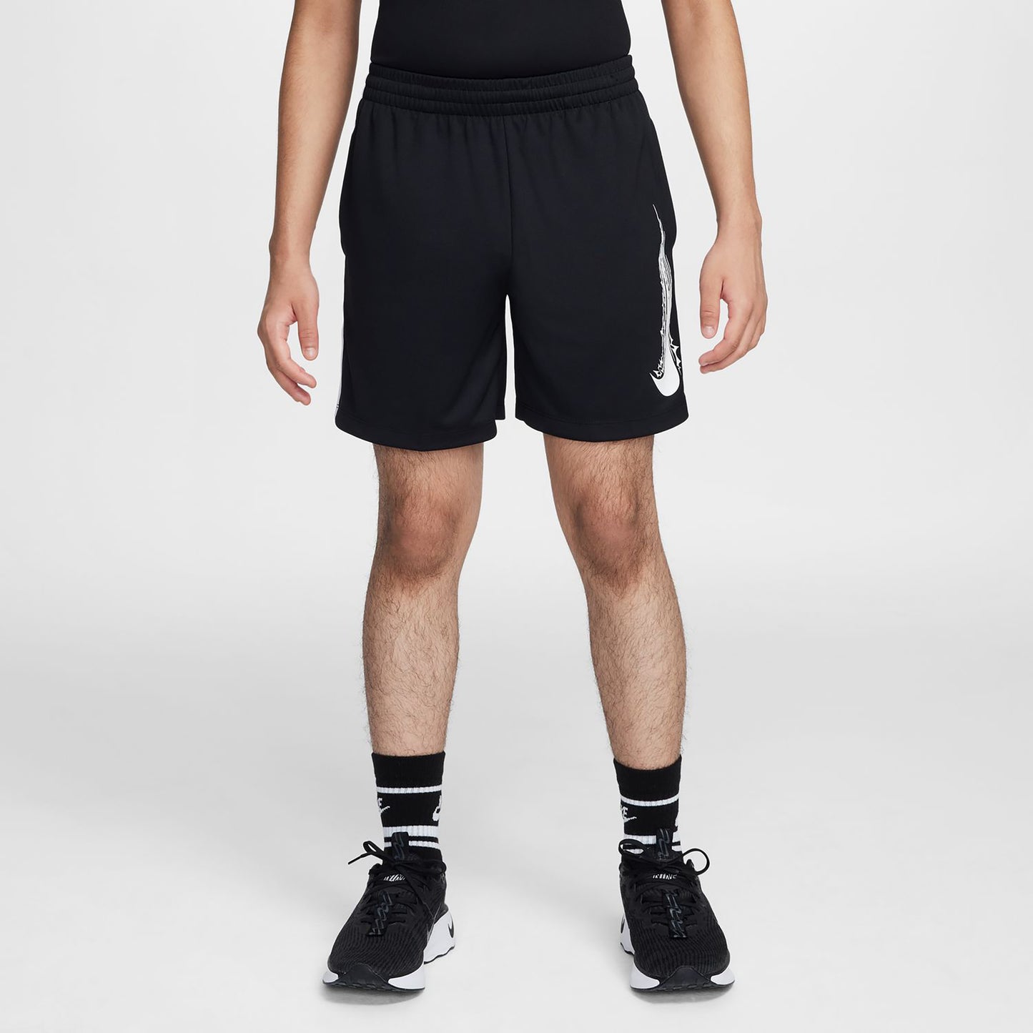 Nike Dri-Fit Multi Shorts Niños-Negro