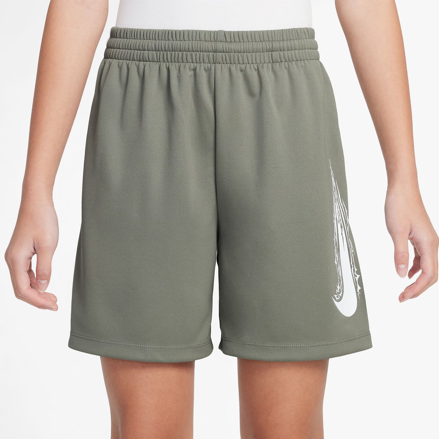Nike Dri-Fit Multi Shorts Niños-Oliva