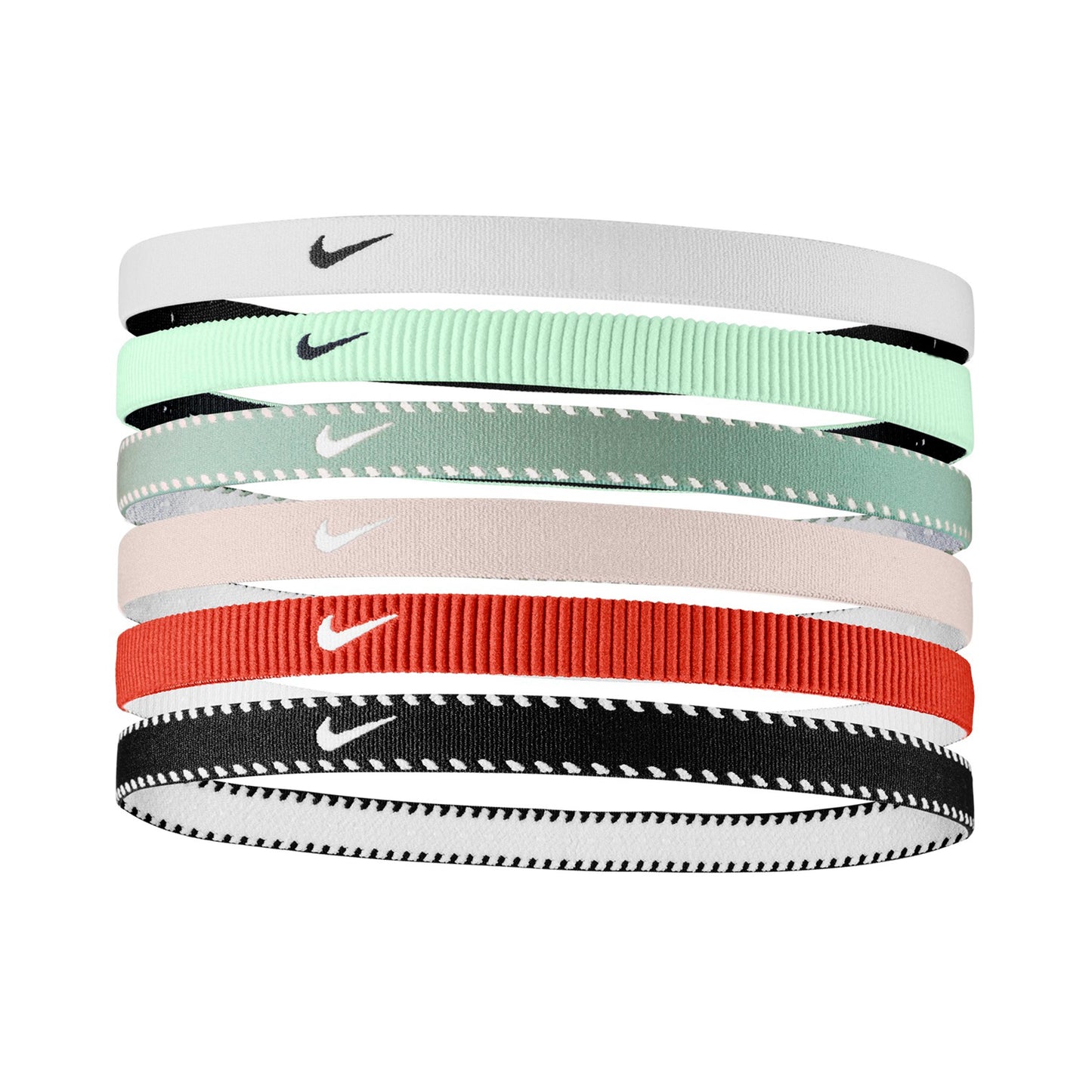 Nike Flex Classic Cinta Para El Pelo-Negro,Rojo
