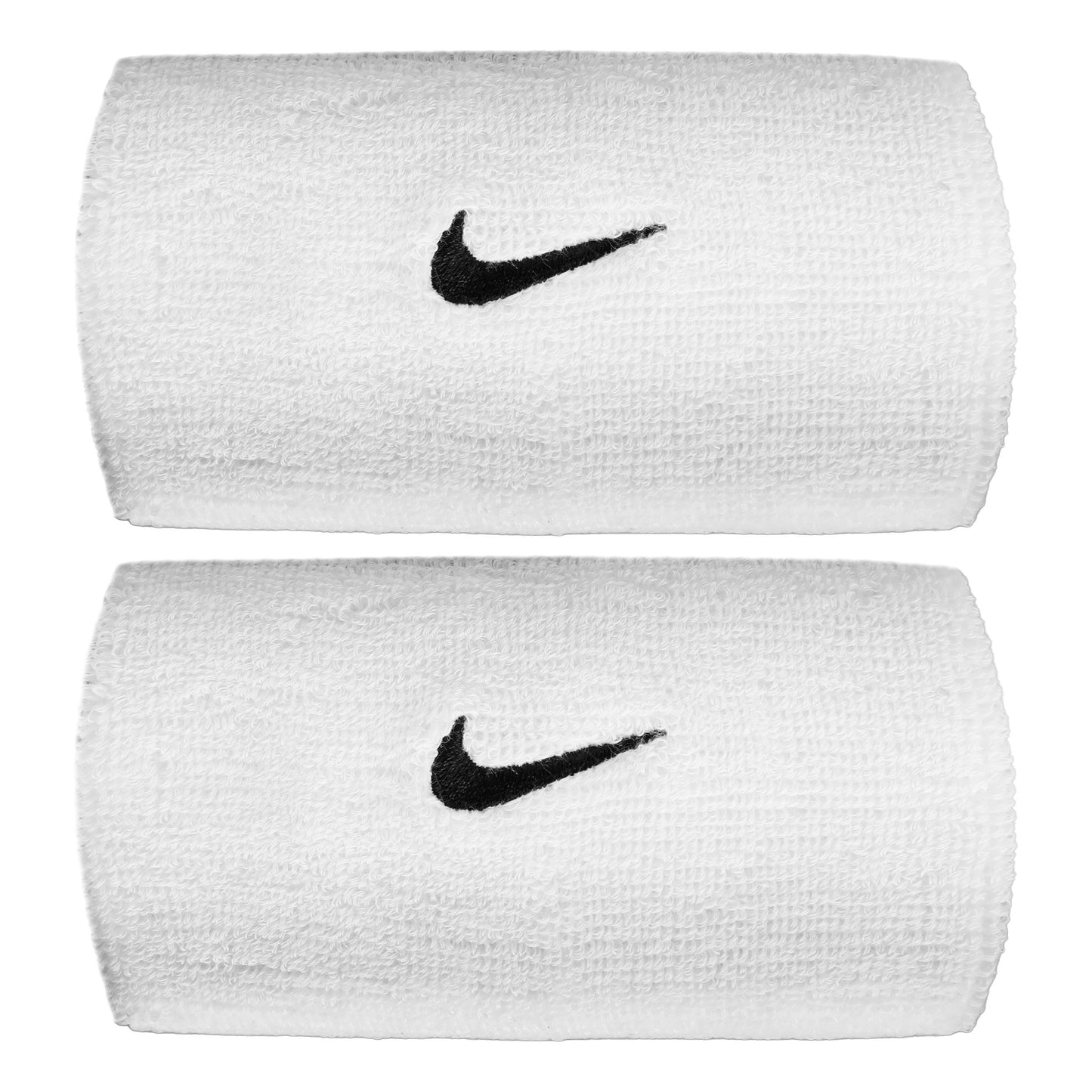 Nike Swoosh Classic Doublewide Cinta para sudor largo - blanco, negro