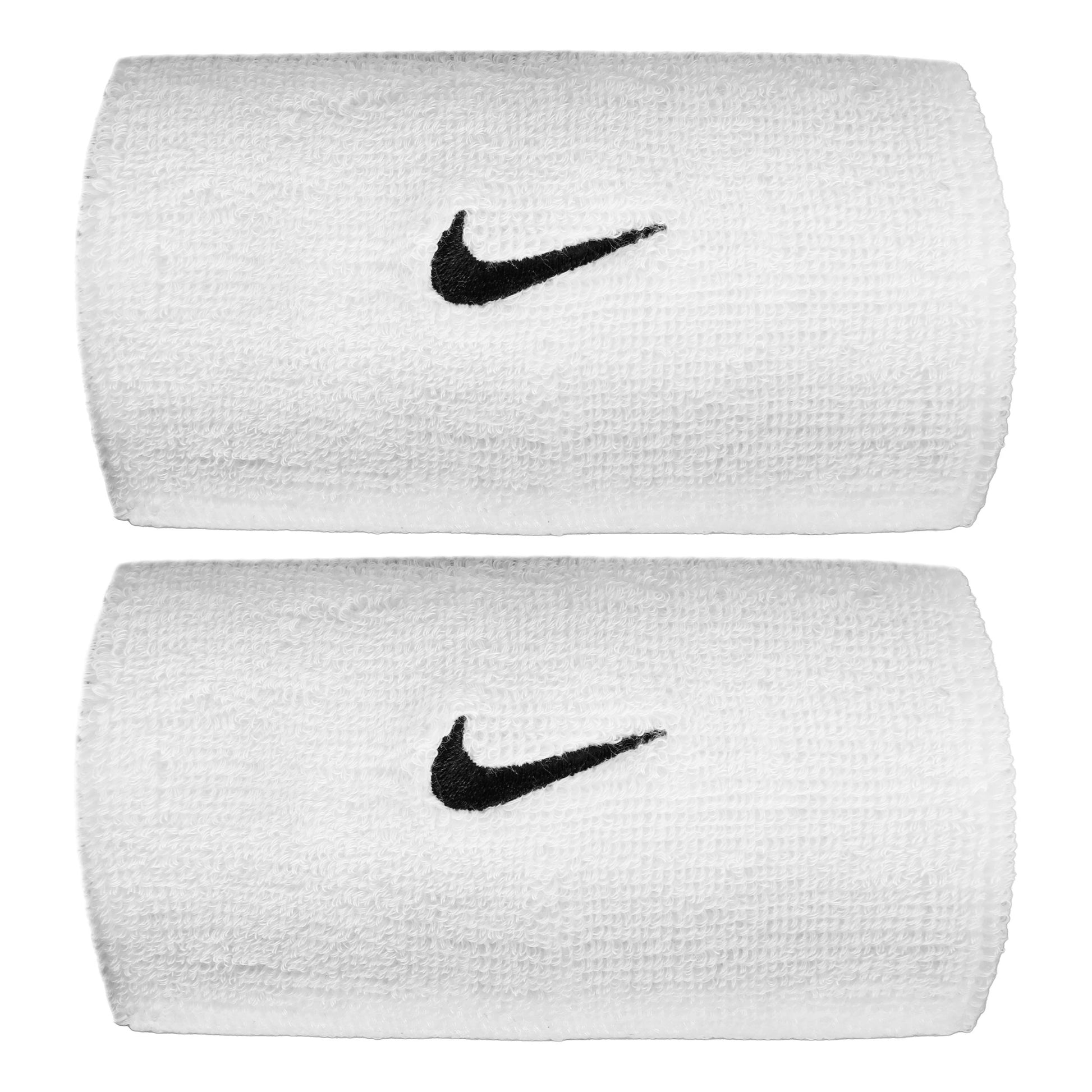 Nike Swoosh Classic Doublewide Cinta para sudor largo - blanco, negro