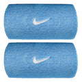 Swoosh Classic Doublewide Cinta para sudor largo - azul, blanco