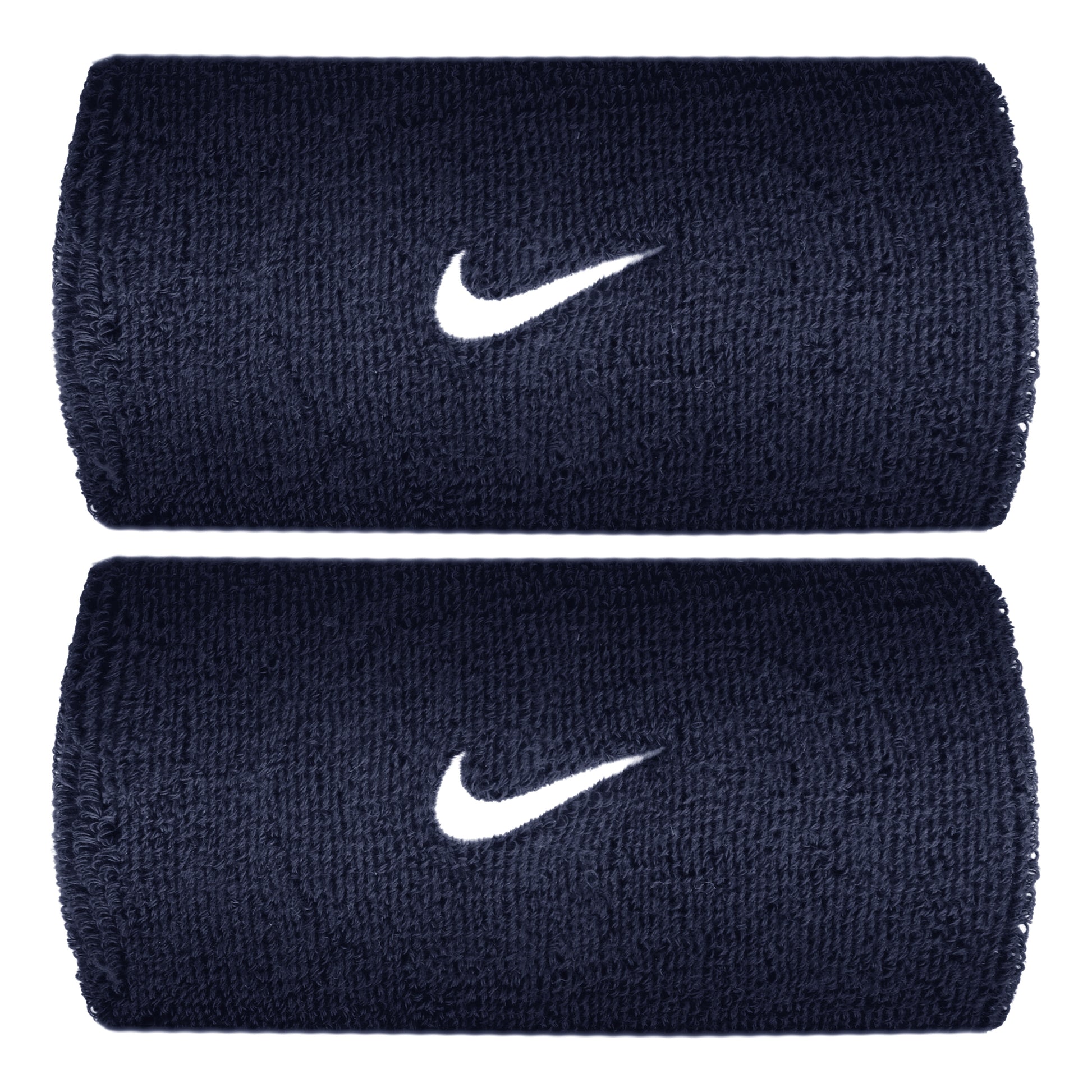 Nike Swoosh Classic Doublewide Cinta para sudor largo - azul oscuro, blanco