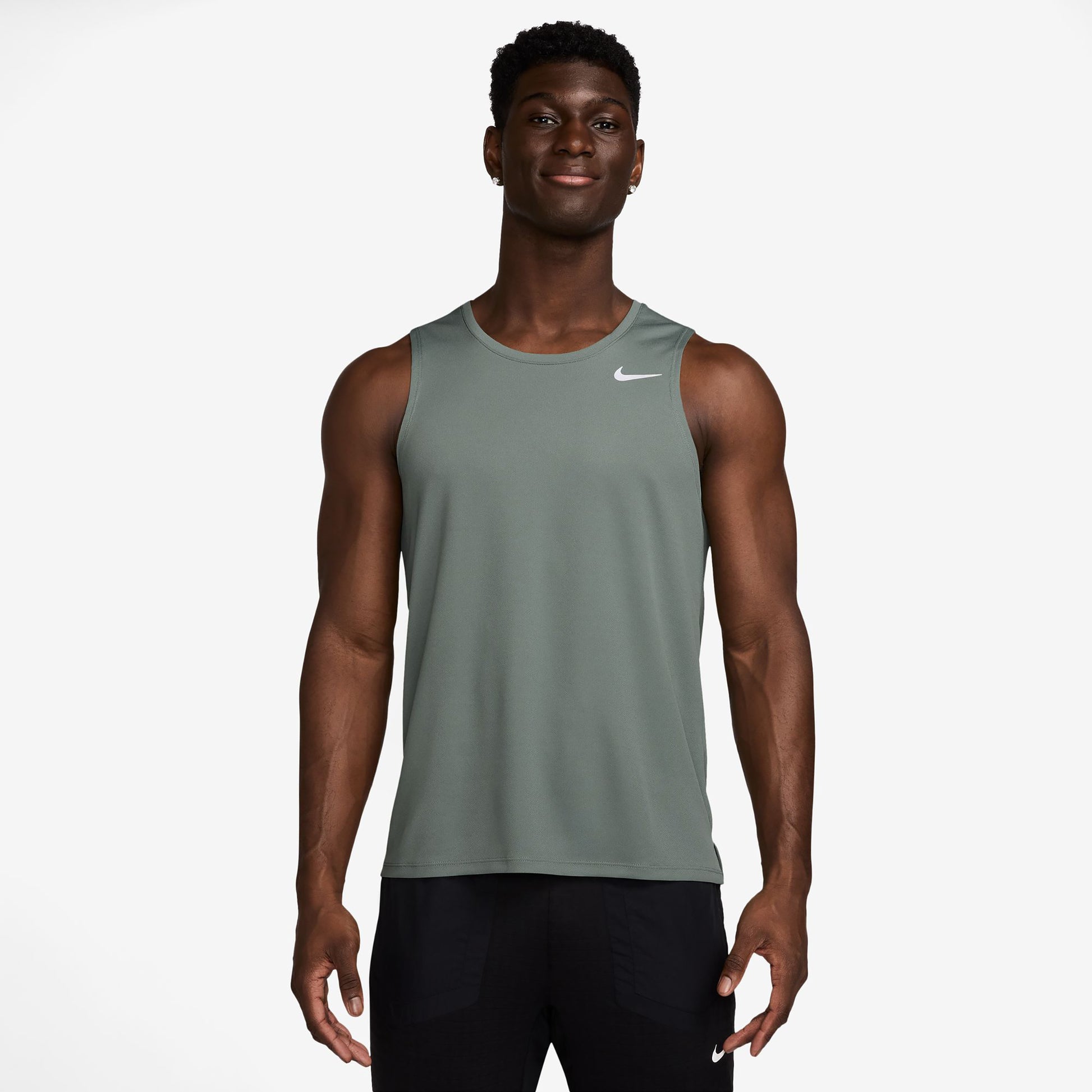 Nike Miler Camiseta de tirantes Hombres-salvia
