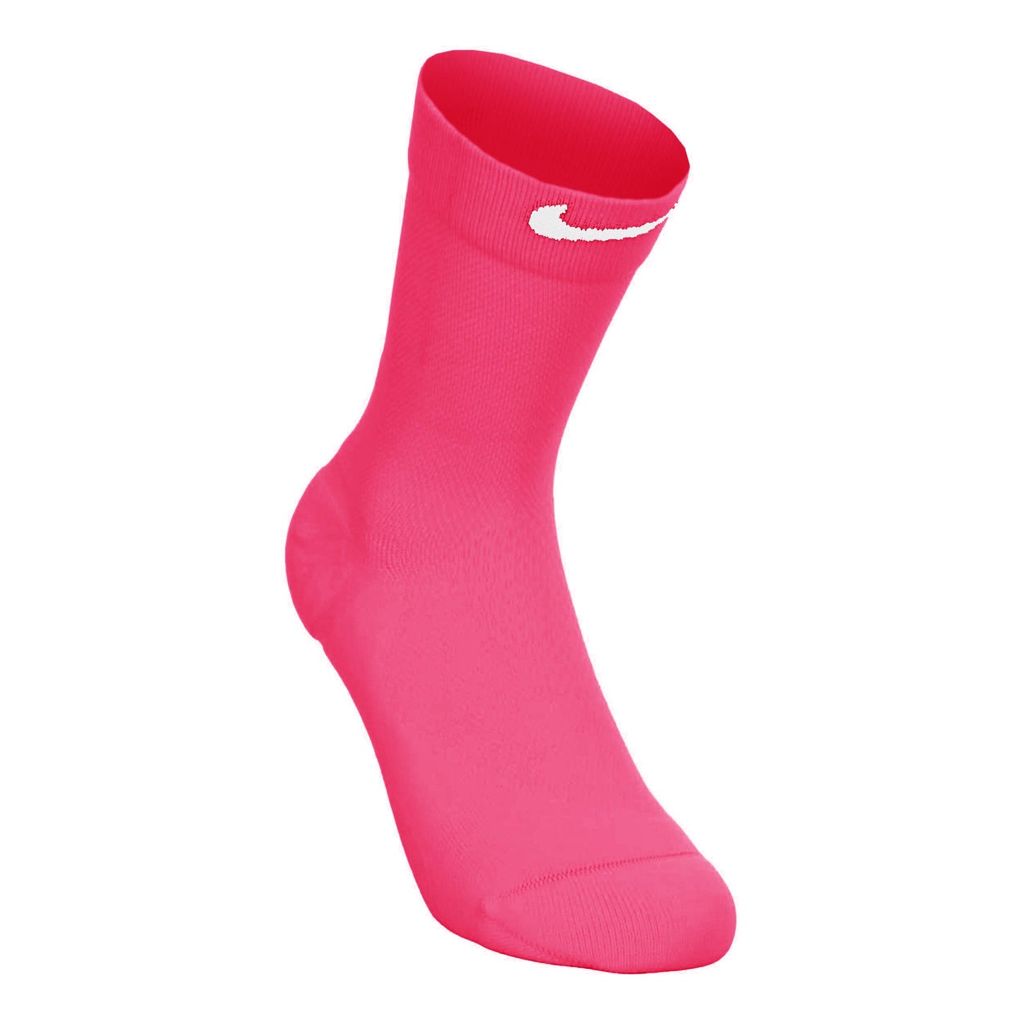 Nike Fast Midweight Crew Calcetines Para Correr-Rosa,Negro