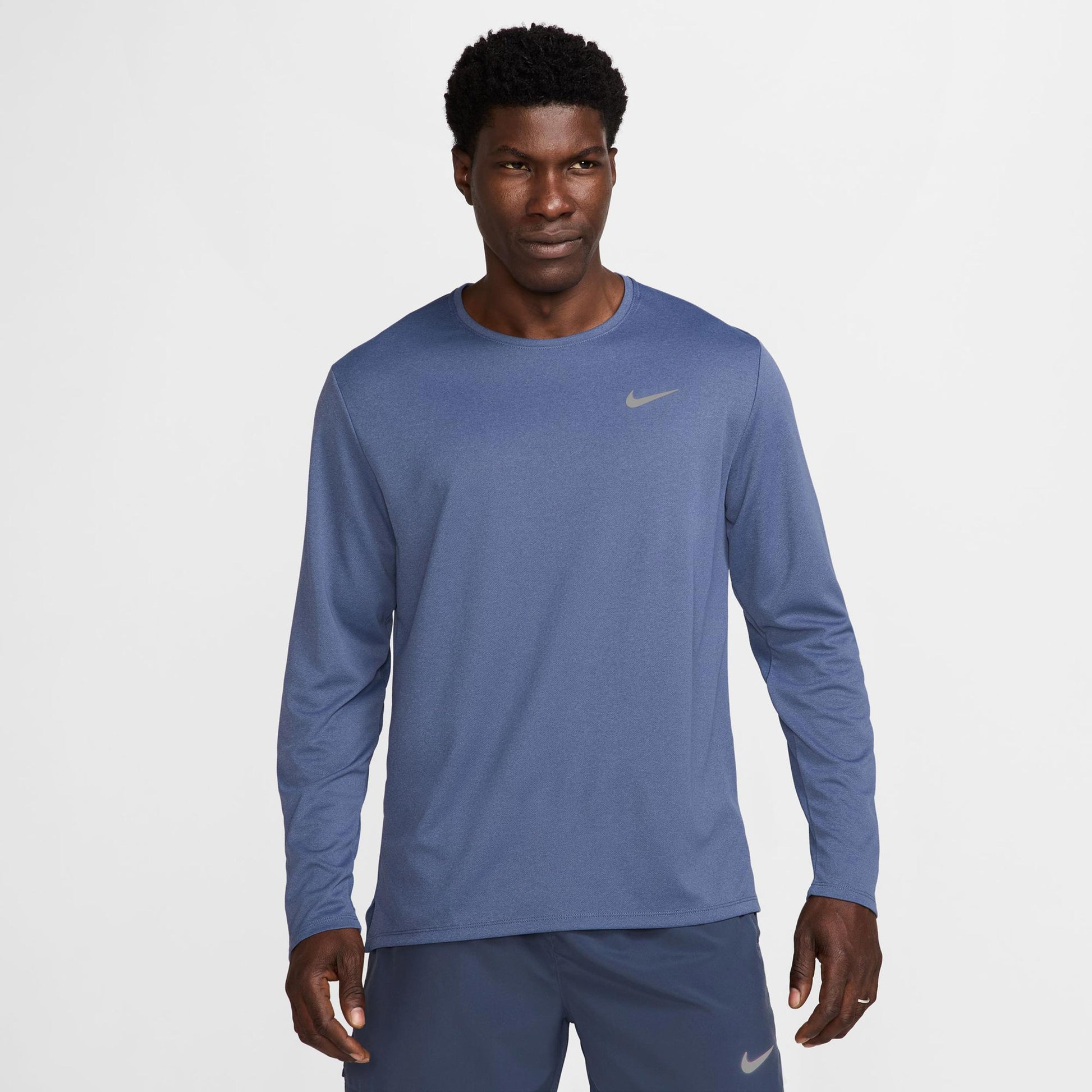 Nike Dri-Fit UV Miler Camiseta de running Hombres - azul, plateado