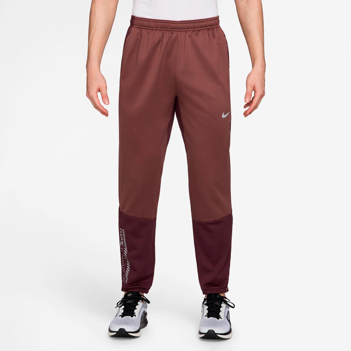 Nike Challenger Pantalón largo Hombres - bronce, rojo oscuro