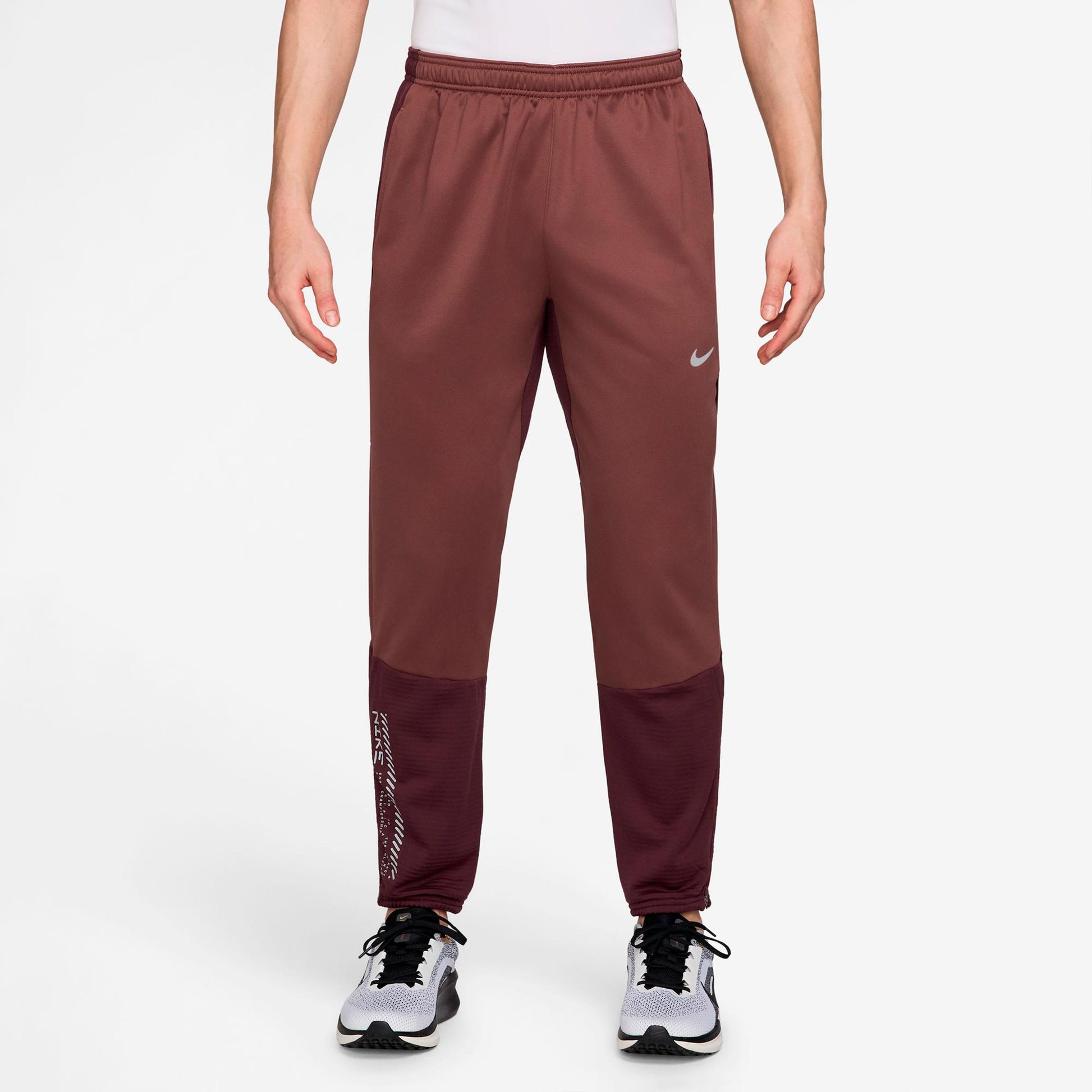 Nike Challenger Pantalón largo Hombres - bronce, rojo oscuro