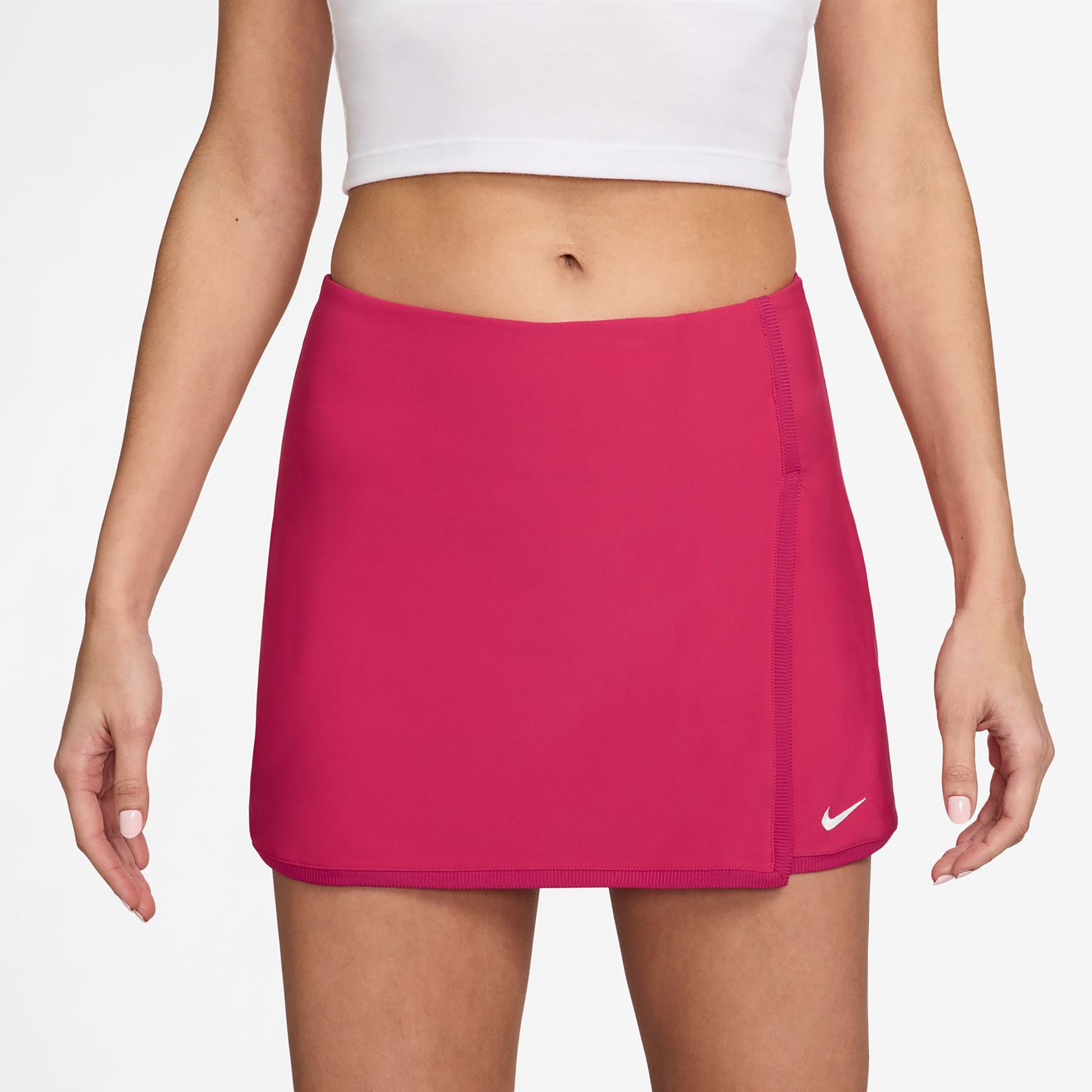 Nike Dri-FIT Victory Straight Falda Mujeres - berry, blanco