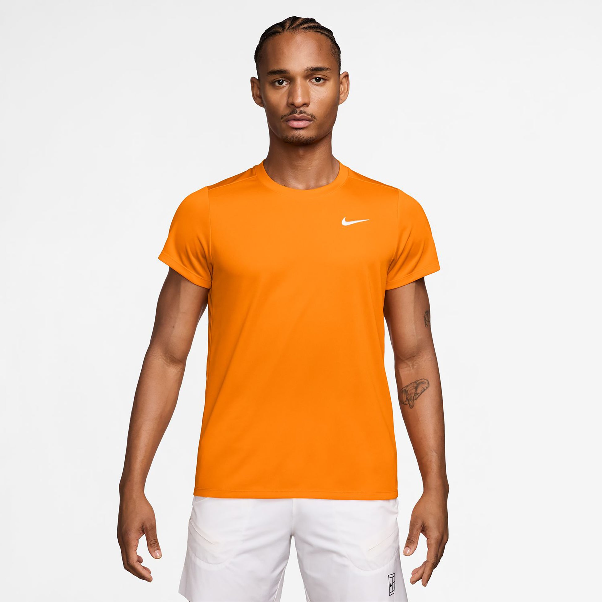 Nike Court Victory Dry Camiseta de manga corta Hombres - naranja, blanco