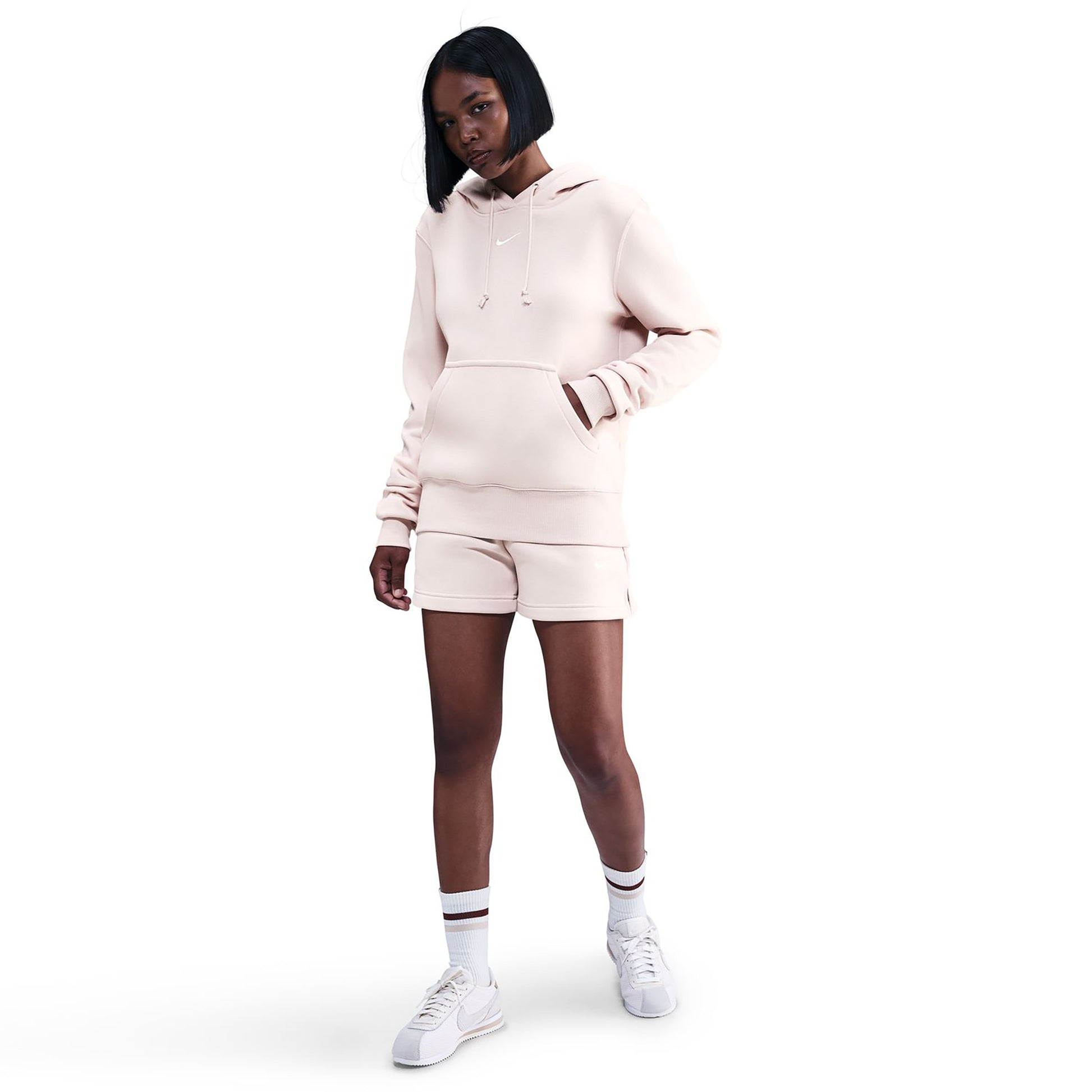 Nike Phoenix Fleece Sudadera con capucha Mujeres-rosa viejo
