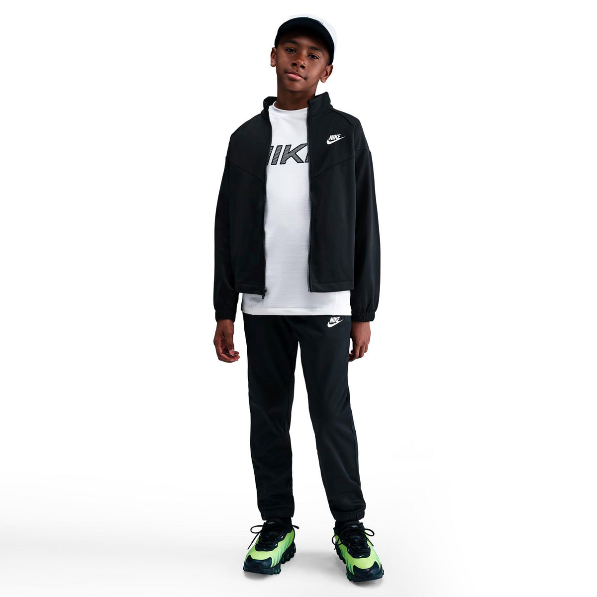 Nike Dri-Fit Full-Zip Chándal - negro, blanco