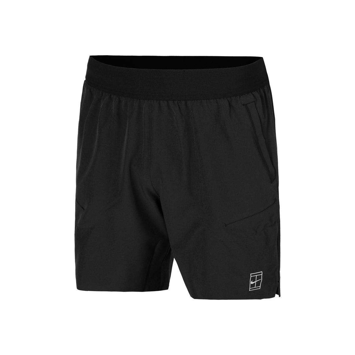 Nike Court Dri-Fit Advantage 6in Shorts Hombres-Negro,Blanco