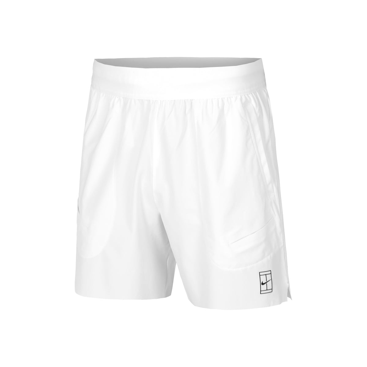Nike Court Dri-Fit Advantage 6in Shorts Hombres-Blanco,Negro